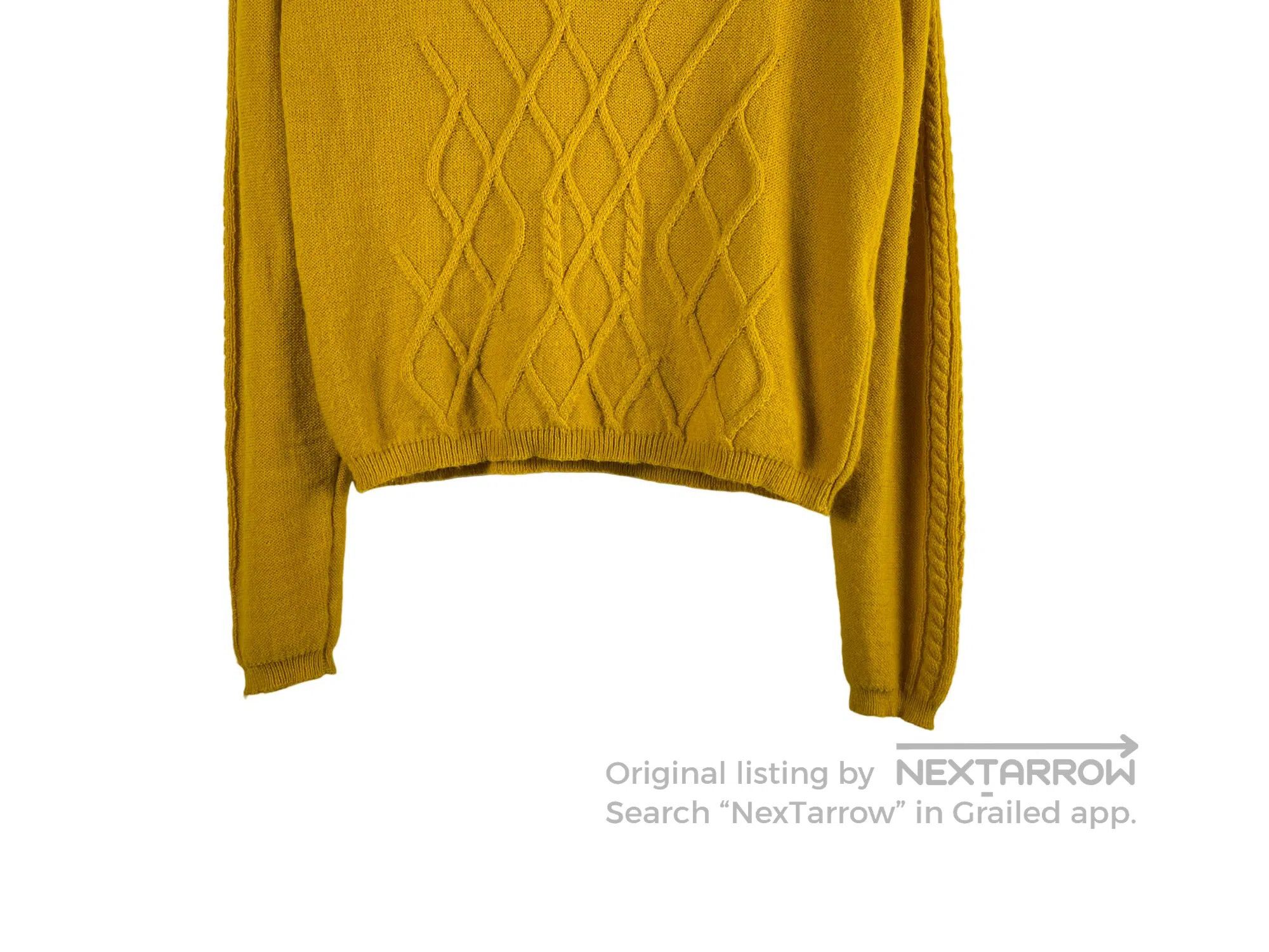 Kiko Kostadinov Kiko Kostadinov Mustard Yellow Tie-dyed Knit Sweater Size US S / EU 44-46 / 1 - 4 Thumbnail
