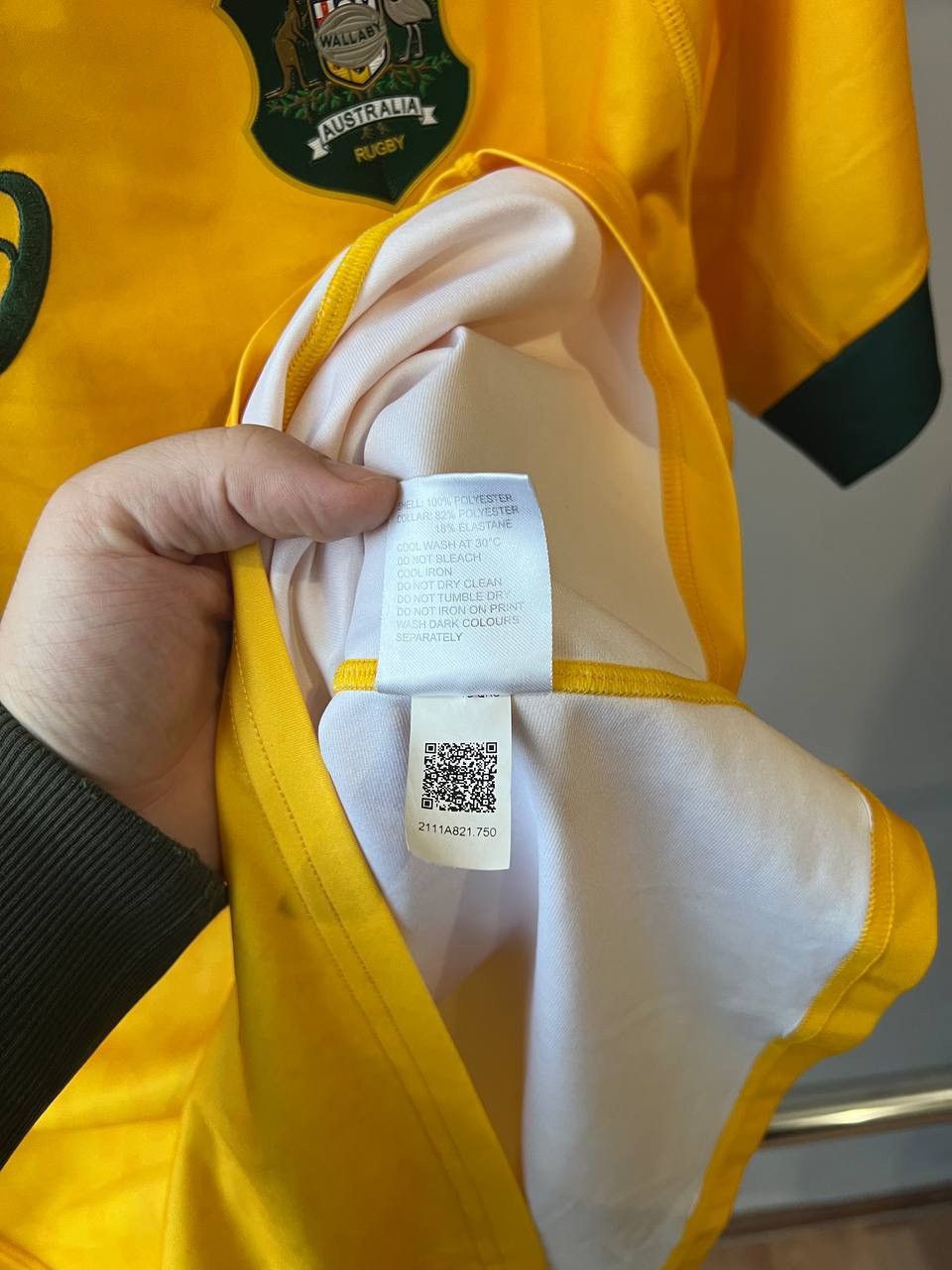 Asics 2021 AUSTRALIA WALLABIES TEAM RUGBY UNION HOME JERSEY SHIRT Size US XL / EU 56 / 4 - 10 Thumbnail