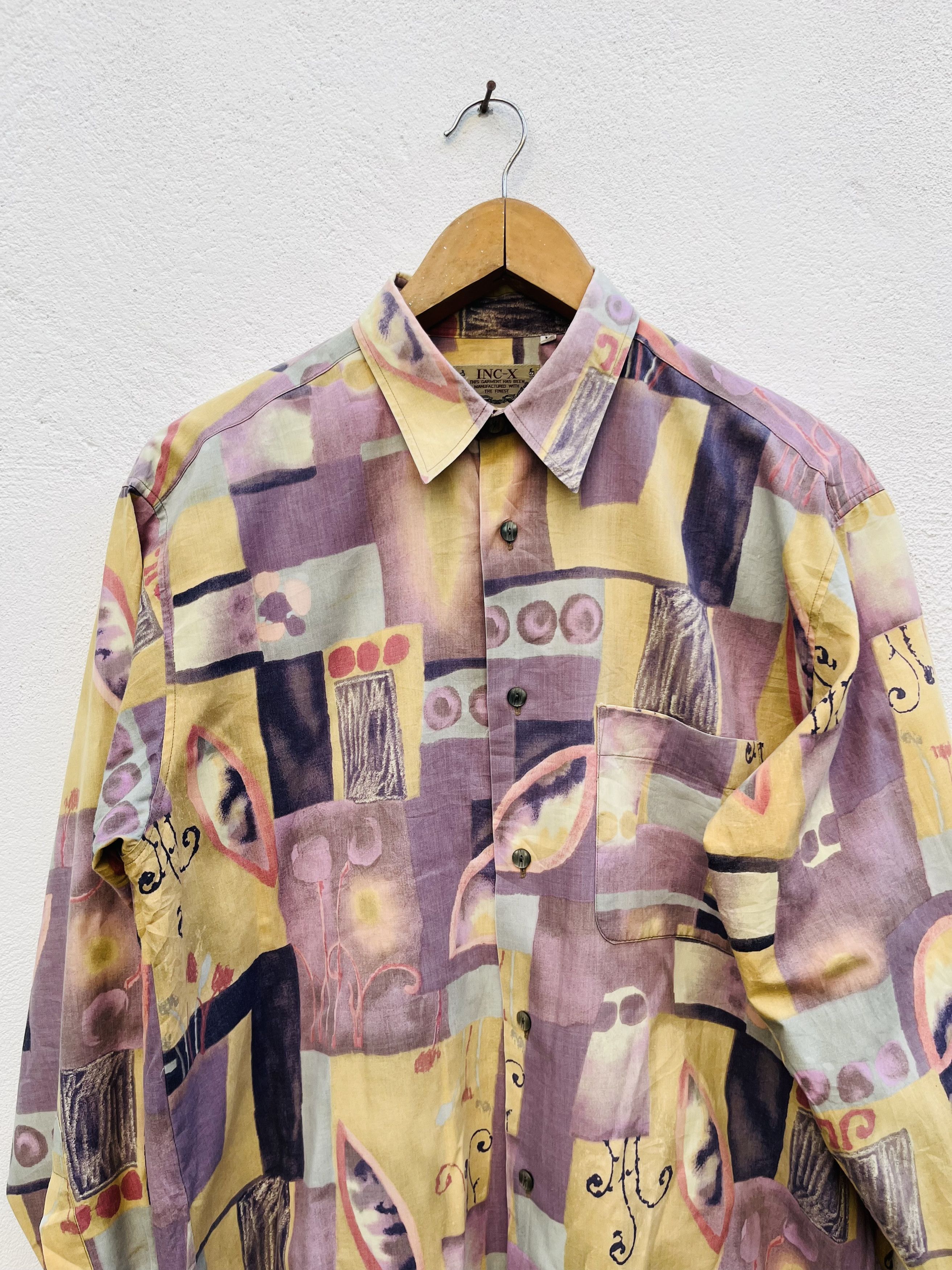 Japanese Brand × Vintage Vintage INC-X Artist Designed Fashion Style Shirt Size US L / EU 52-54 / 3 - 3 Thumbnail