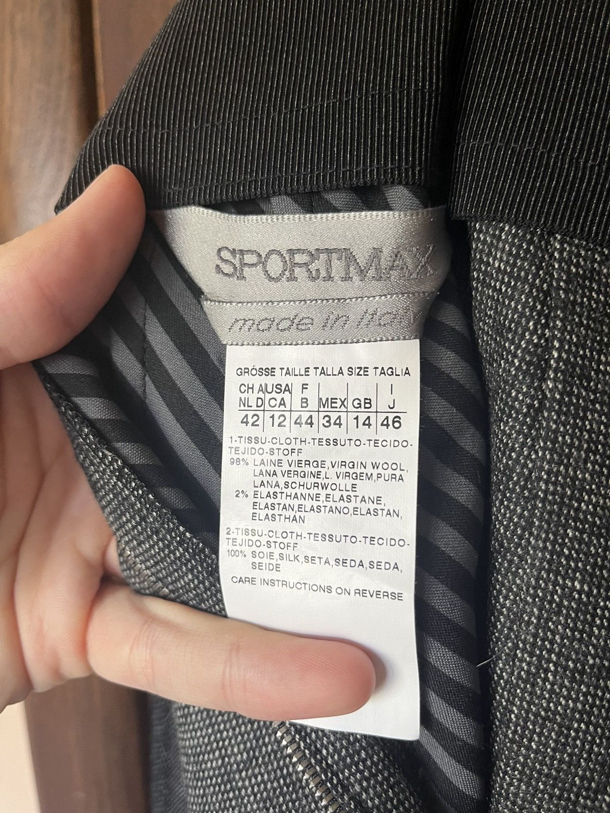 Sportmax SPORTMAX Wool Skirt Size 28" / US 6 / IT 42 - 8 Thumbnail