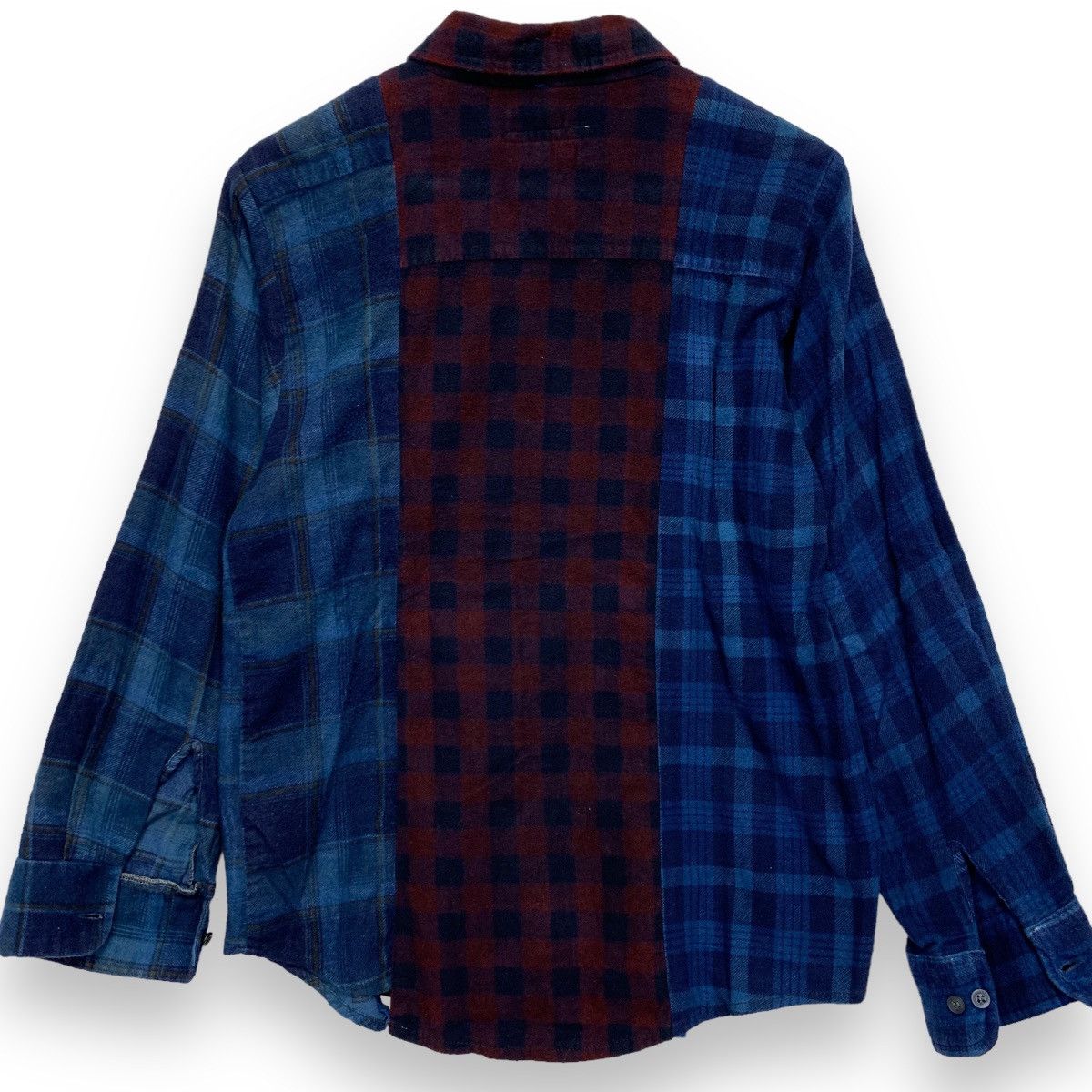 Needles NEEDLES REBUILD 7 CUT INDIGO OVERDYE FLANNEL SHIRT Size US S / EU 44-46 / 1 - 5 Thumbnail