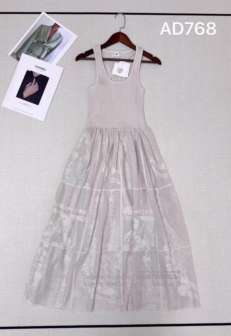 Hermes Hermes Knit sleeveless suspender dress Size XS / US 0-2 / IT 36-38 - 1 Thumbnail