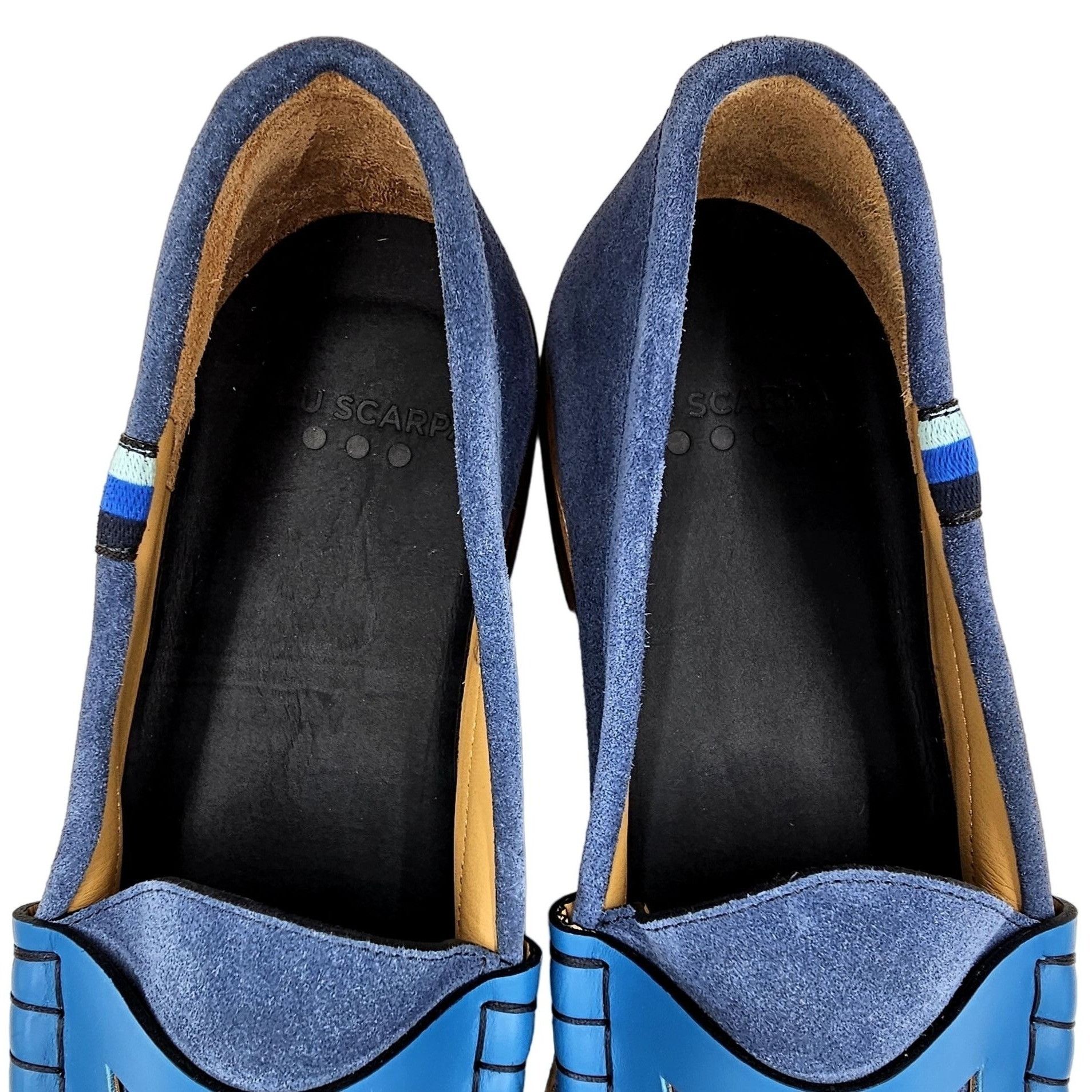 Other NEW Blue Scarpa Italy Men's 15 Blue Dress Shoes Penny Loafer Size US 15 / EU 48 - 7 Thumbnail