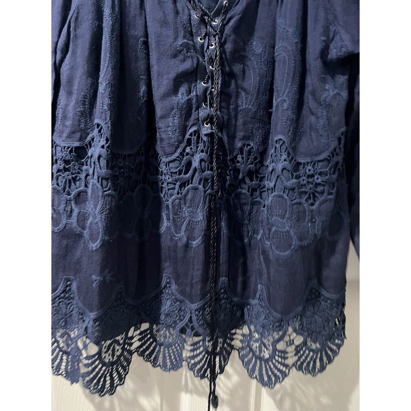 & Other Stories Tempo Paris Embroidered M Front Blouse Dolman Boho A003255 Size M / US 6-8 / IT 42-44 - 3 Thumbnail