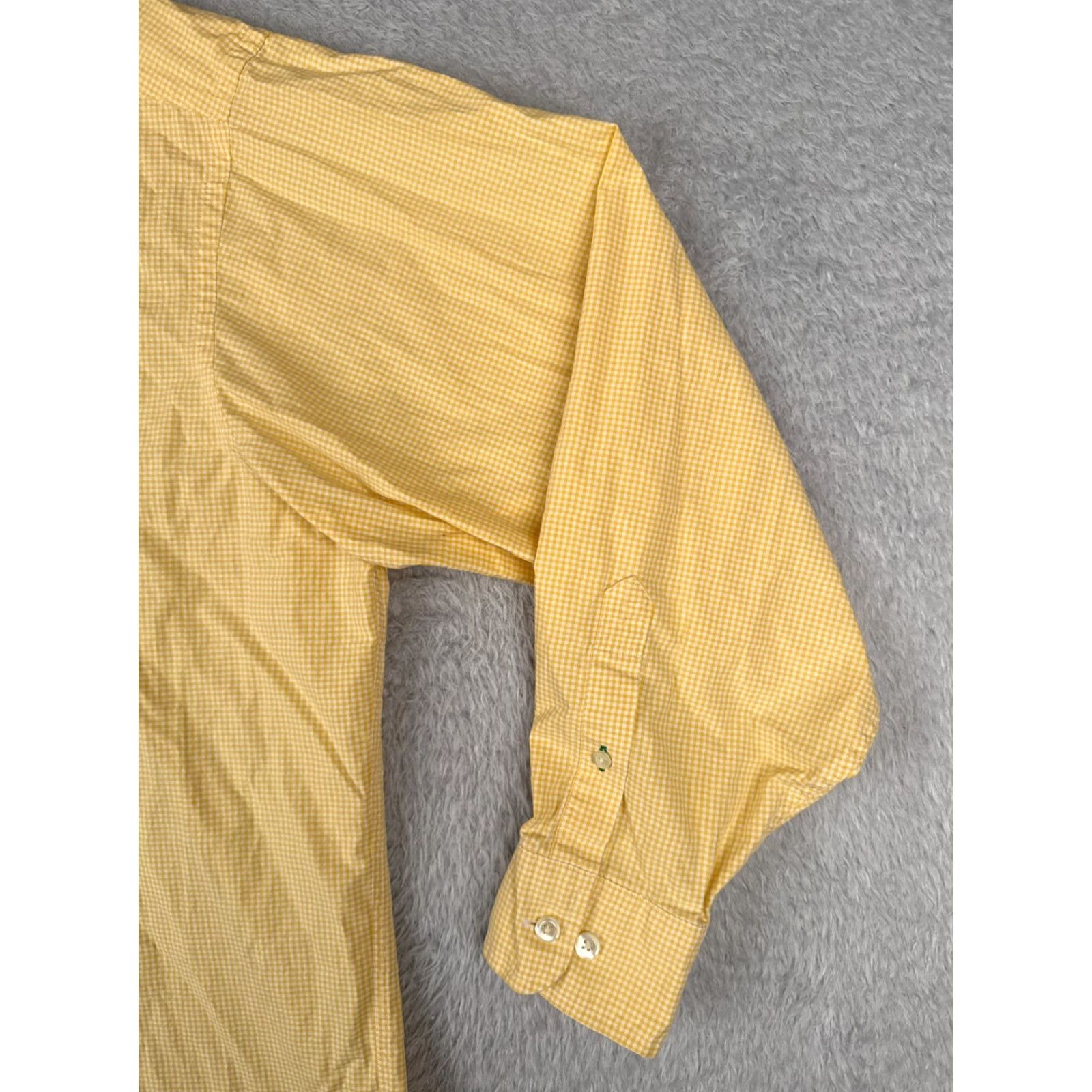 Tommy Hilfiger Tommy Hilfiger Shirt Men XL Yellow Plaid 100% Cotton Long Sleeve Pocket Button-Up Fashion Colorful 34-35 Size US XL / EU 56 / 4 - 4 Thumbnail