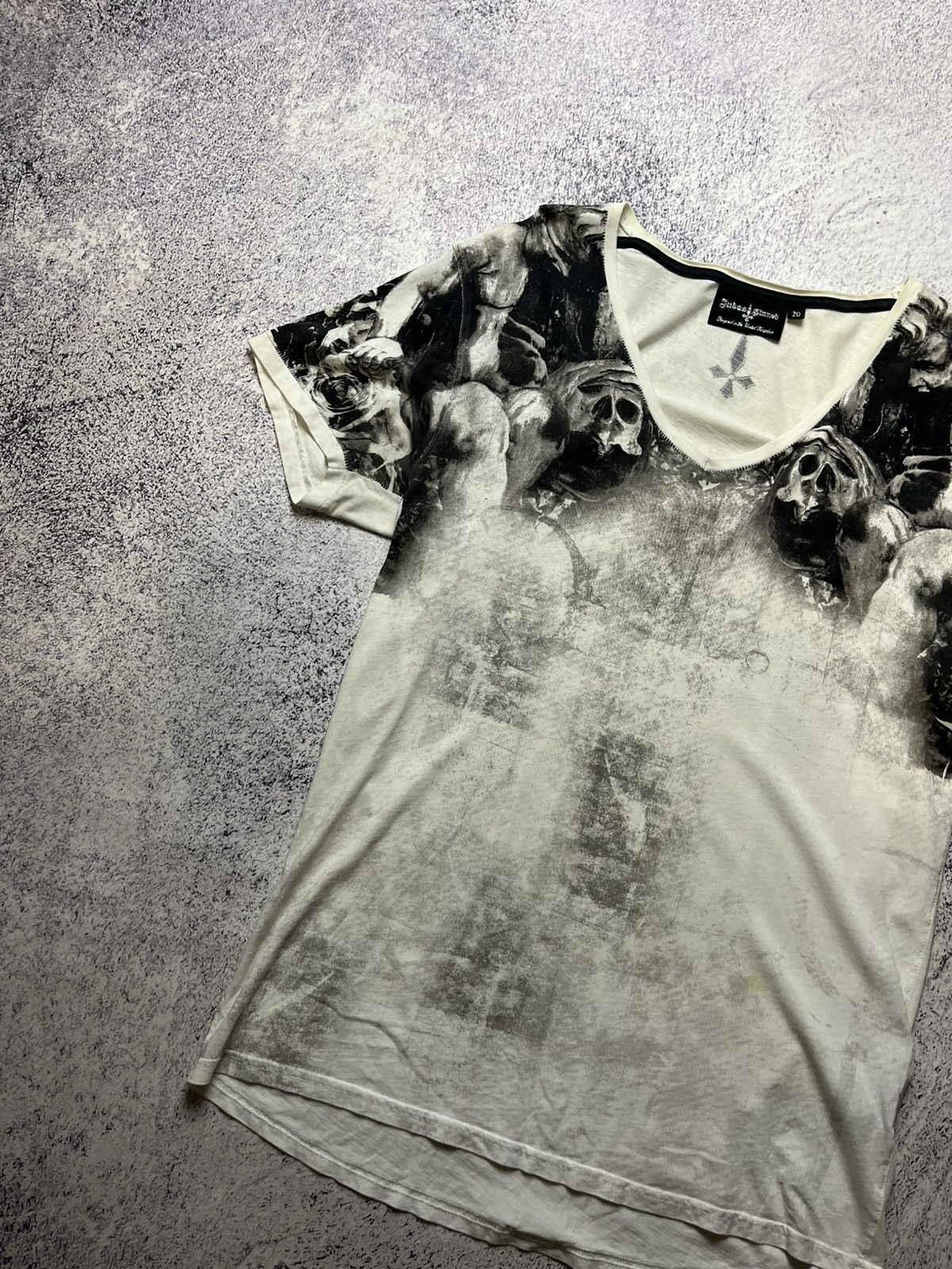Vintage Vintage Judas Sinned Affliction Style Skeletons Streetwear Size US M / EU 48-50 / 2 - 2 Thumbnail