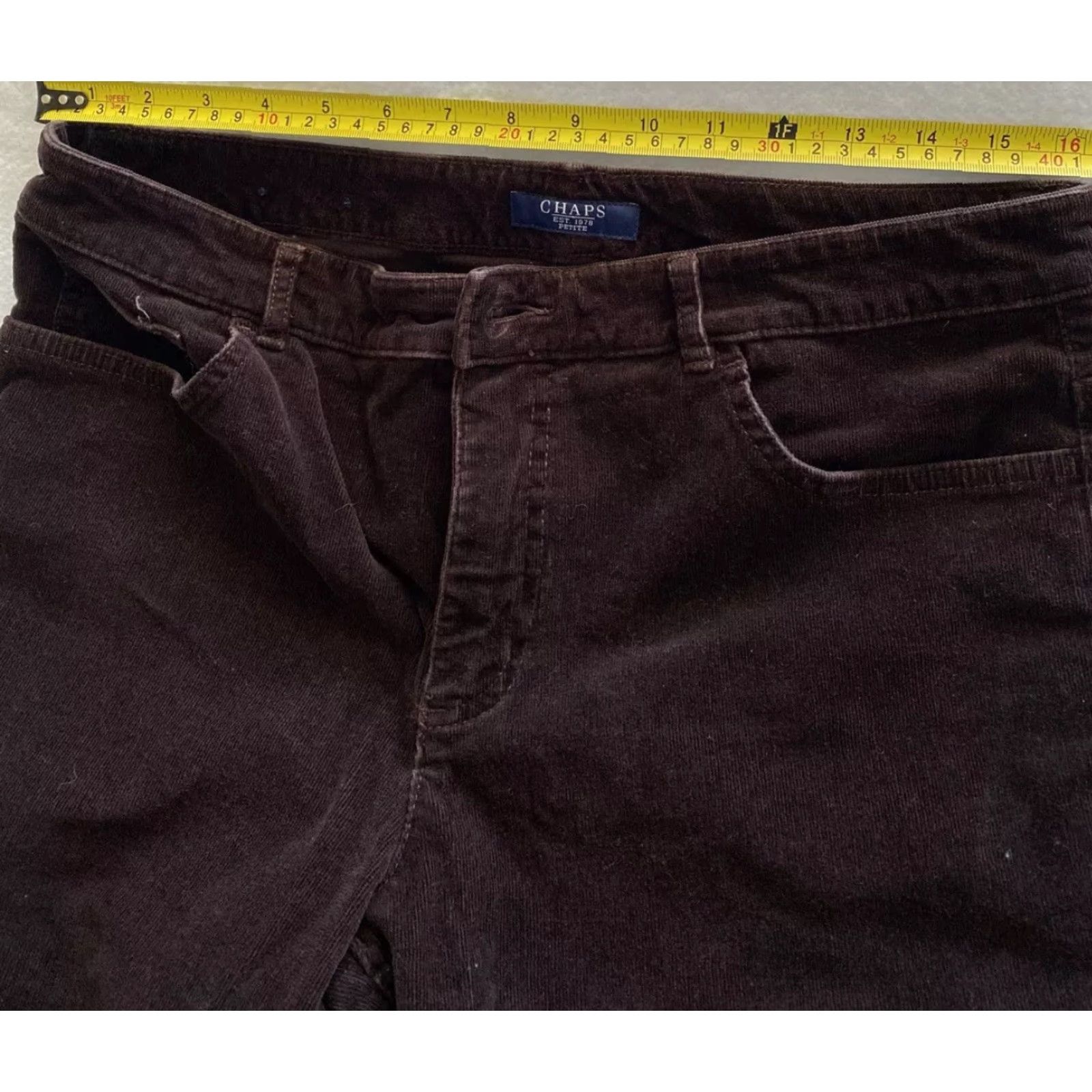Chaps Chaps Pants Women’s 12P Brown Corduroy Bootcut Petites Cotton Blend Winter Casual Mens? Size 34" / US 12 / IT 48 - 5 Thumbnail