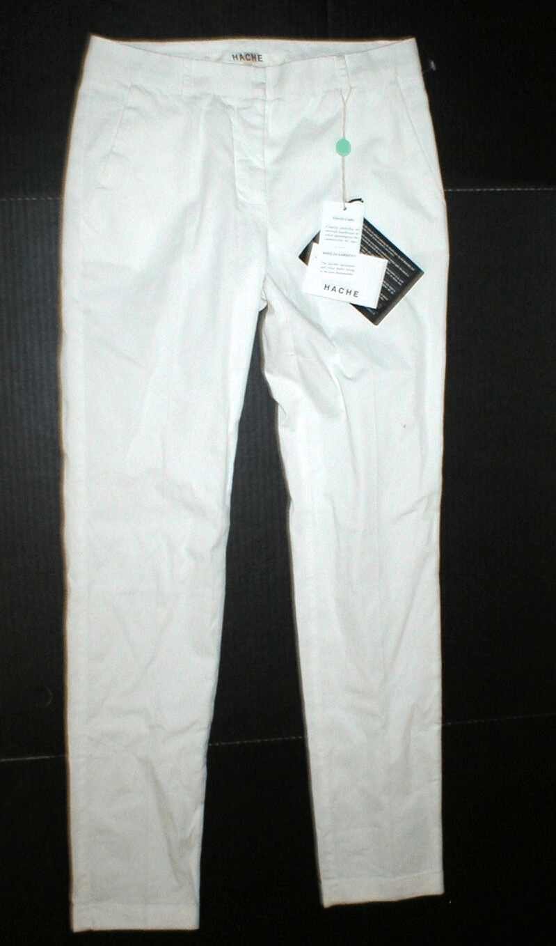Hache New Womens Hache Pants Italy 40 4 Skinny Cigarette White Size 27" / US 4 / IT 40 - 2 Thumbnail