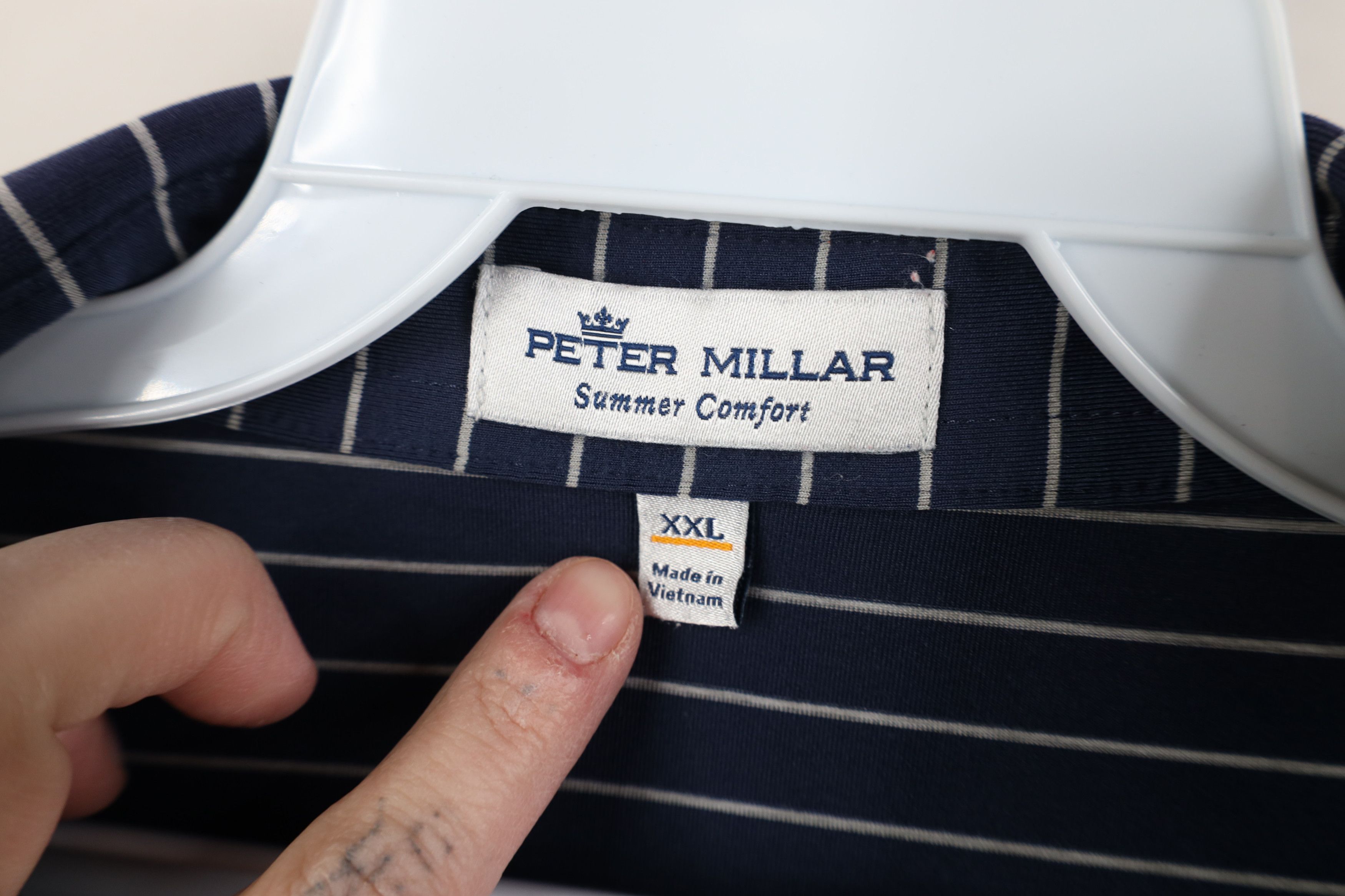 Peter Millar Peter Millar Summer Comfort Knit Golf Polo Shirt Blue Size US XXL / EU 58 / 5 - 5 Thumbnail