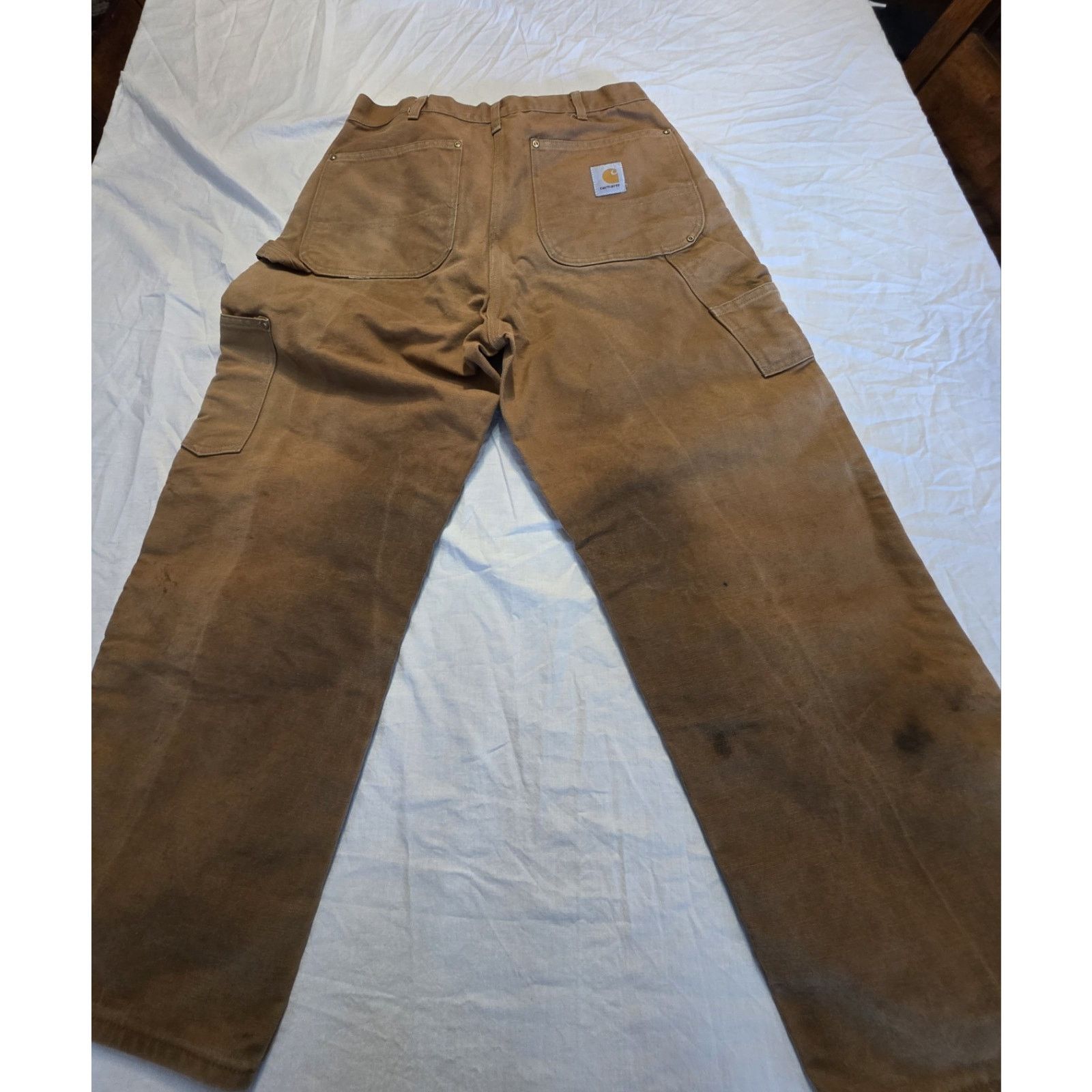 Carhartt Carhartt Double Knees Men's Size 38x28 Tan Faded Pants Size US 38 / EU 54 - 10 Thumbnail