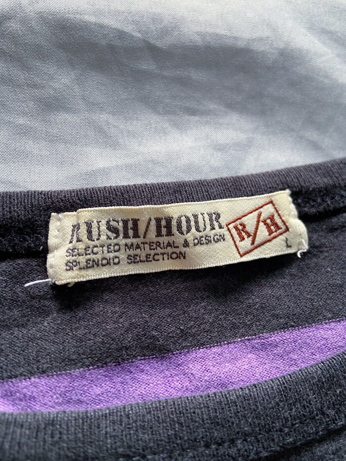 If Six Was Nine RUSH HOUR STRIPED GRUNGE STYLE TEE Size US M / EU 48-50 / 2 - 5 Thumbnail