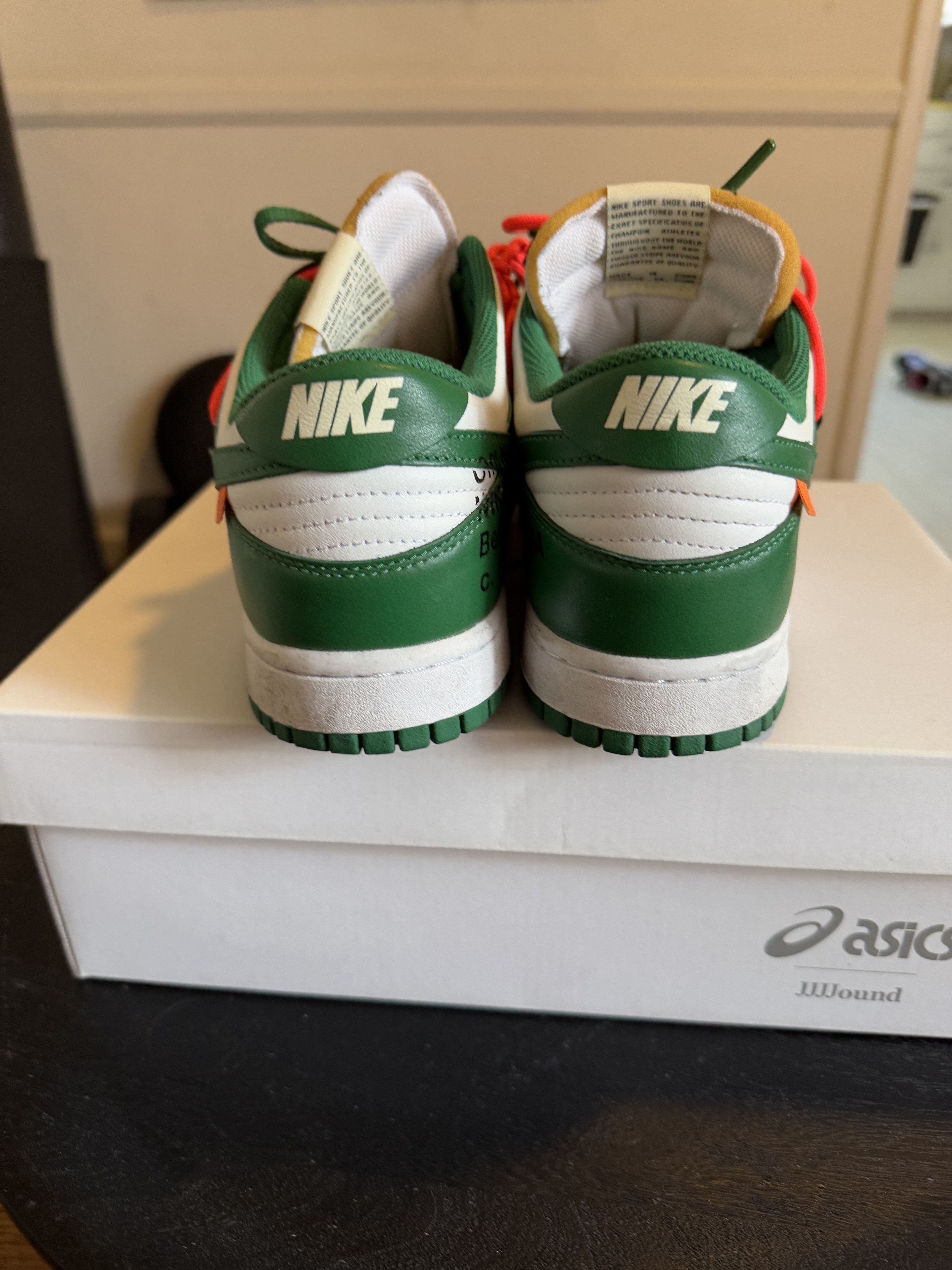 Nike × Off-White Nike x Off White Dunk Green Size US 9.5 / EU 42-43 - 8 Thumbnail