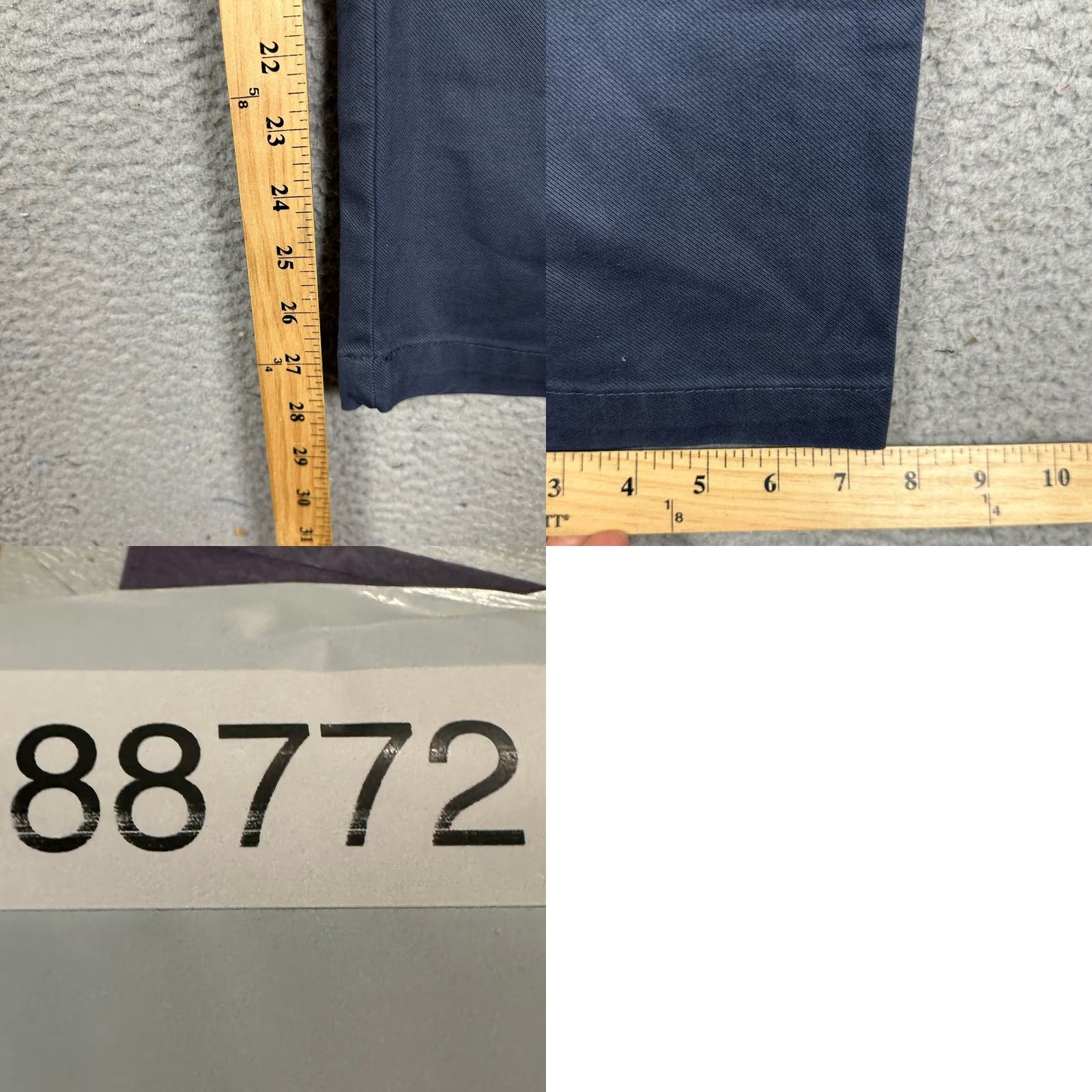 Vintage Goodfellow & Co Comfort Wear Chino Pants Men 38X30 Navy Blue Slim Knit? Size US 38 / EU 54 - 8 Thumbnail