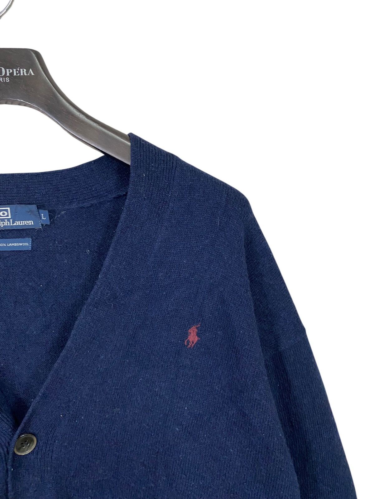 Ralph Lauren Polo by ralph lauren cardigan wool small pony szL Size L / US 10 / IT 46 - 4 Thumbnail