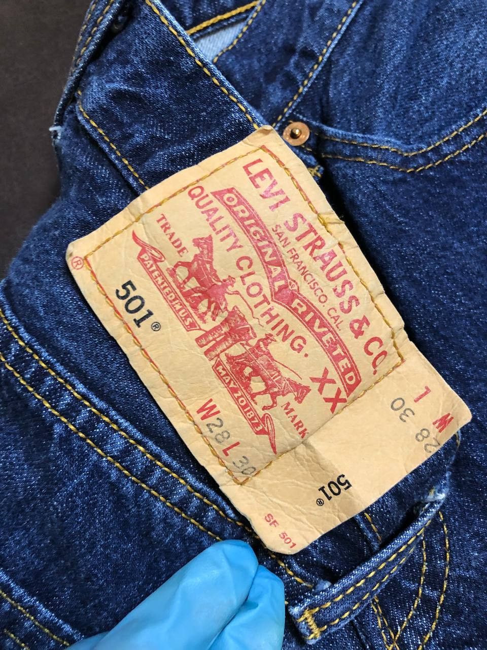 Levi's Men's Levi Strauss 501 Jeans Shorts Denim Loose Straight Fit Size US 28 / EU 44 - 3 Thumbnail