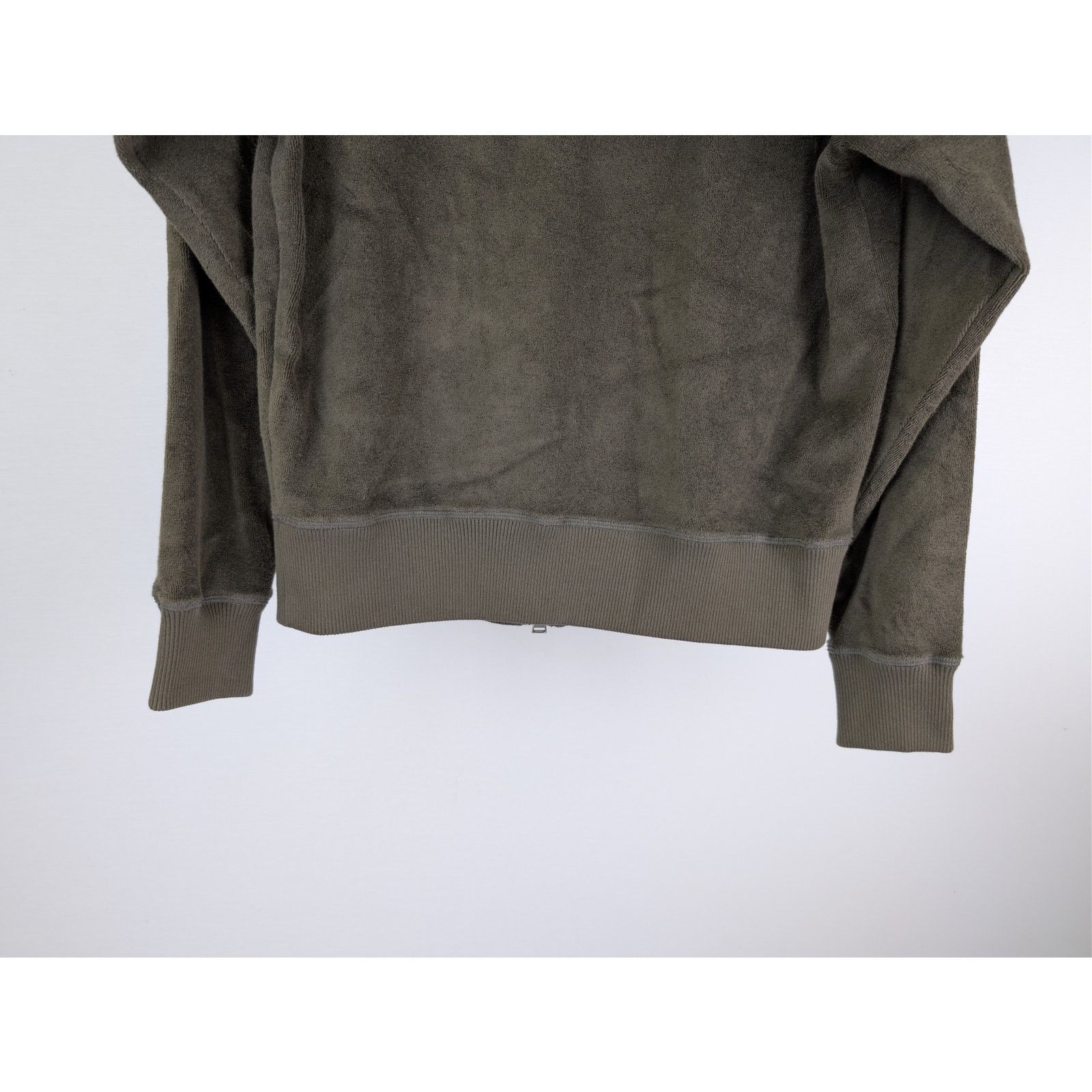 Tom Ford o1rshd1 CC20 Towelling cotton hoodie in green Size US M / EU 48-50 / 2 - 13 Thumbnail