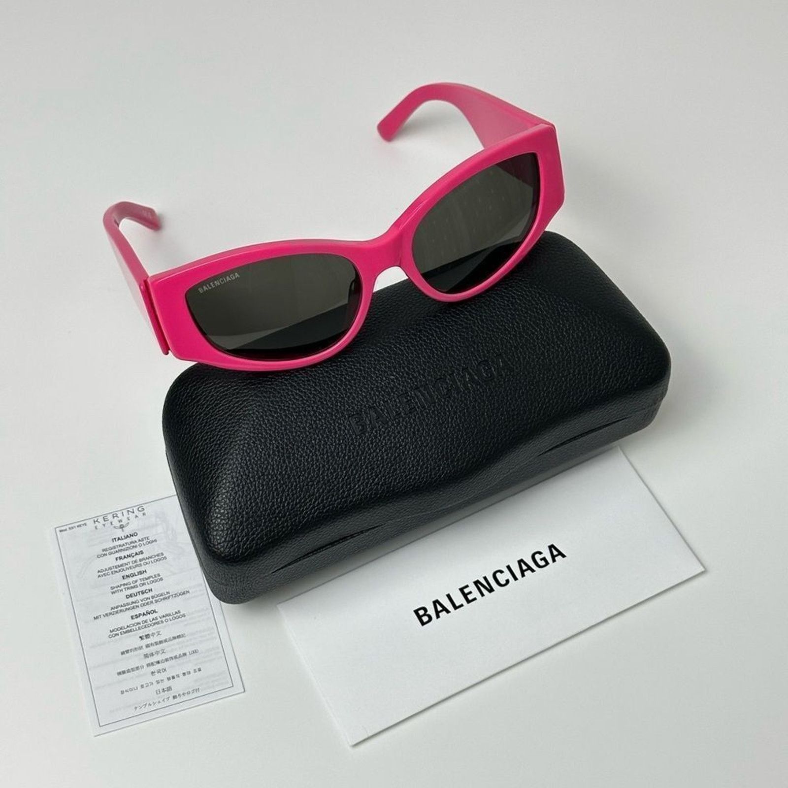 Balenciaga NEW BALENCIAGA BB0258S 004 Fuchsia Grey Women Sunglasses Size ONE SIZE - 5 Thumbnail