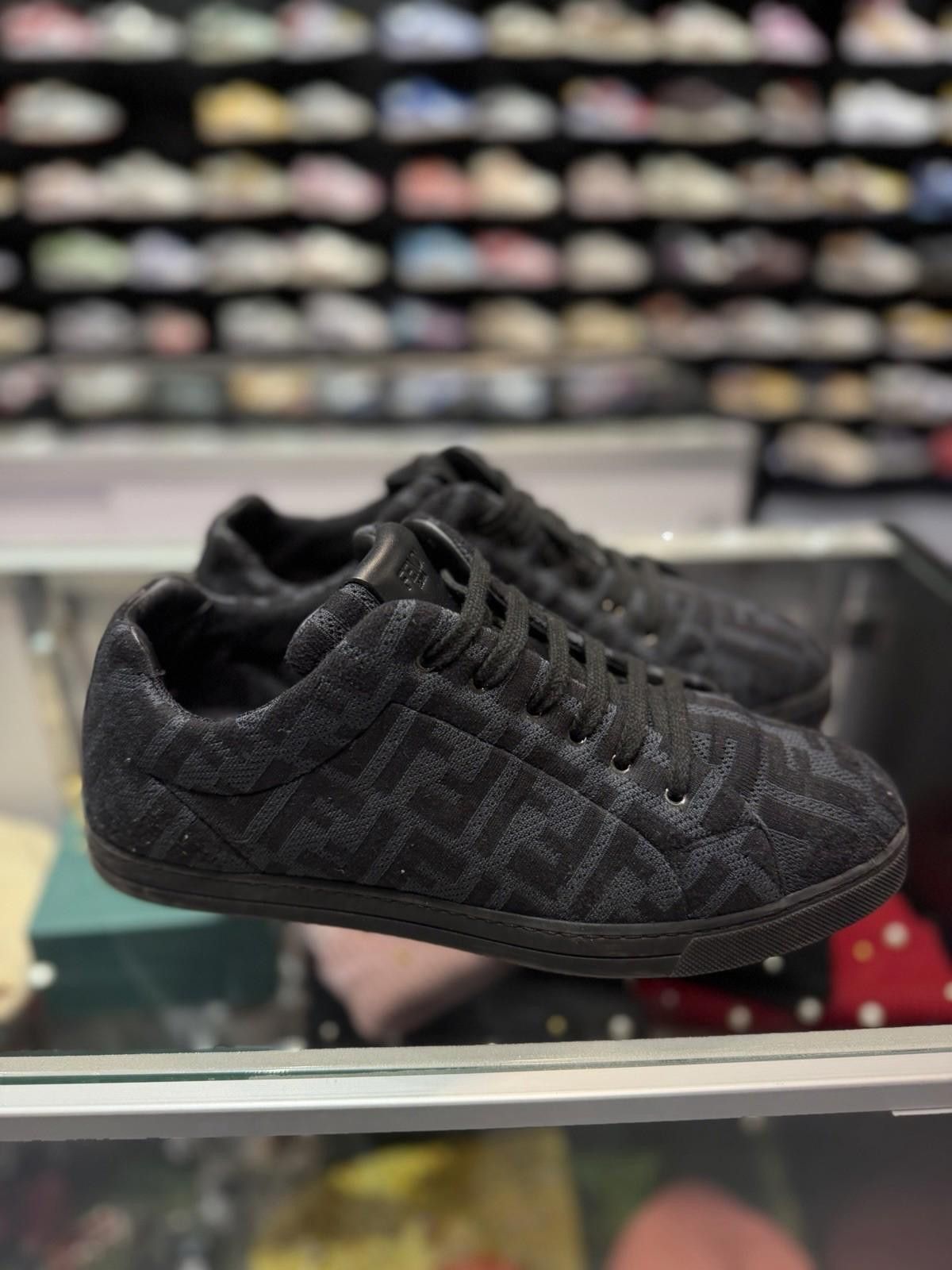 Fendi FENDI Monogram Black FF Logo Sneaker Men Size 7UK/8US $800 Size US 8 / EU 41 - 2 Thumbnail