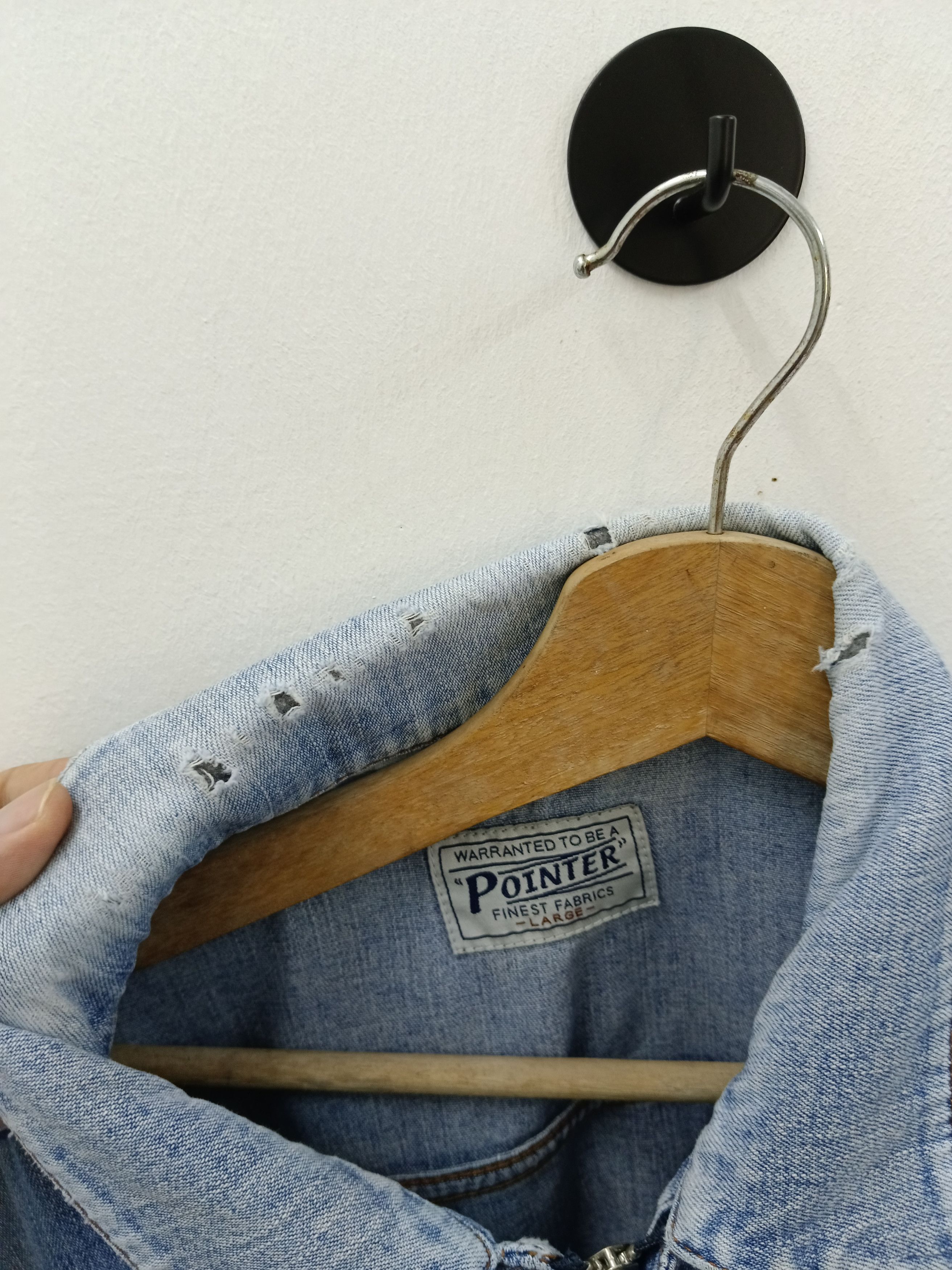 Pointer Distressed Vintage 90s Pointer Chinese Kung Fu Denim Size US L / EU 52-54 / 3 - 7 Thumbnail