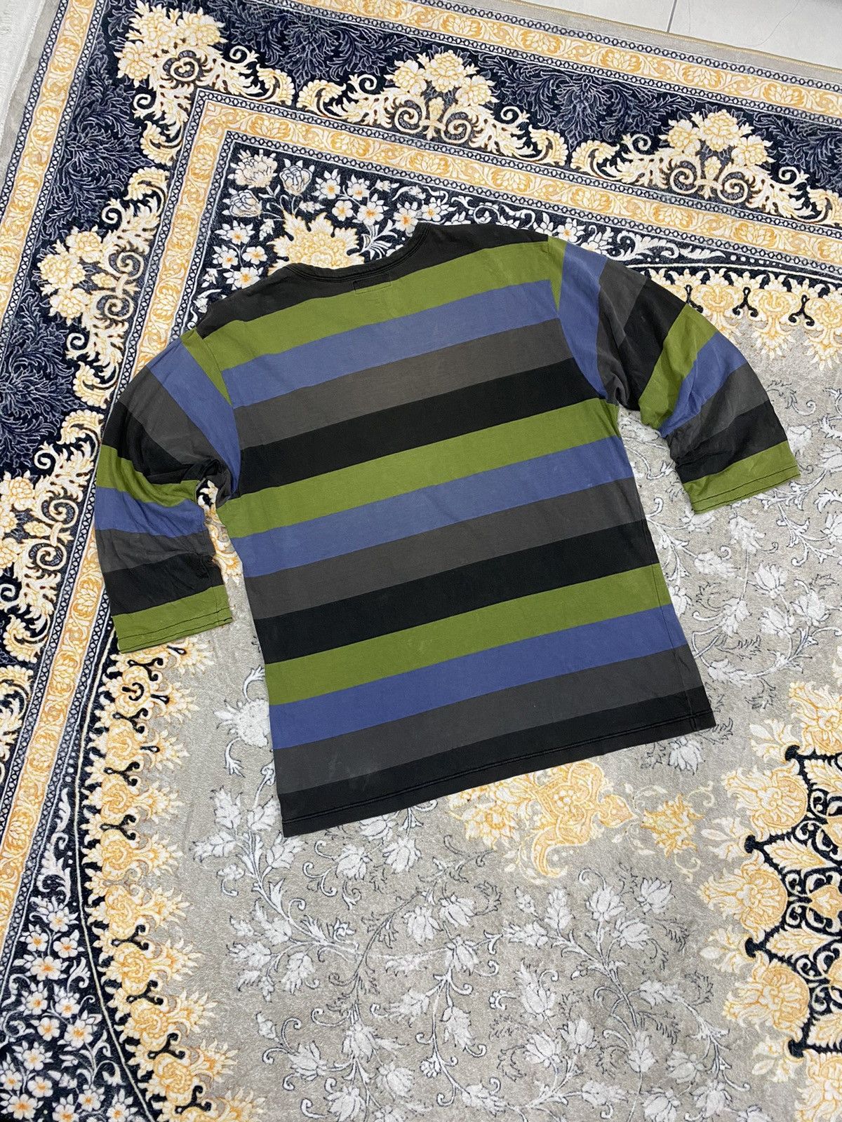 Japanese Brand × Vintage × agnes b. VINTAGE AGNES B. HOMME PARIS MULTICOLOUR 3Q RARE TEE Size M / US 6-8 / IT 42-44 - 7 Thumbnail