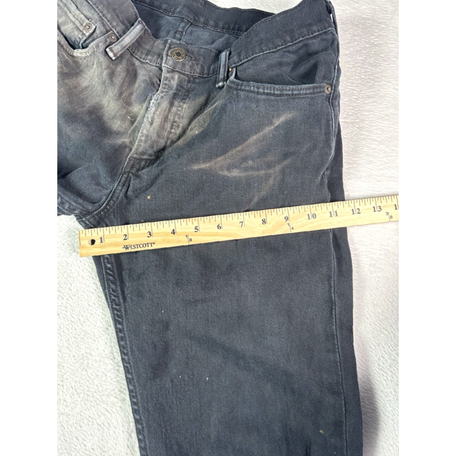 Levi's VINTAGE Levi's 511 Jeans Mens Regular Fit 32x32 Black Denim Distressed Cotton Blend 32in Inseam USA Mexico Levis 500 Series Pants Size 32 Mens Jeans Size US 32 / EU 48 - 6 Thumbnail