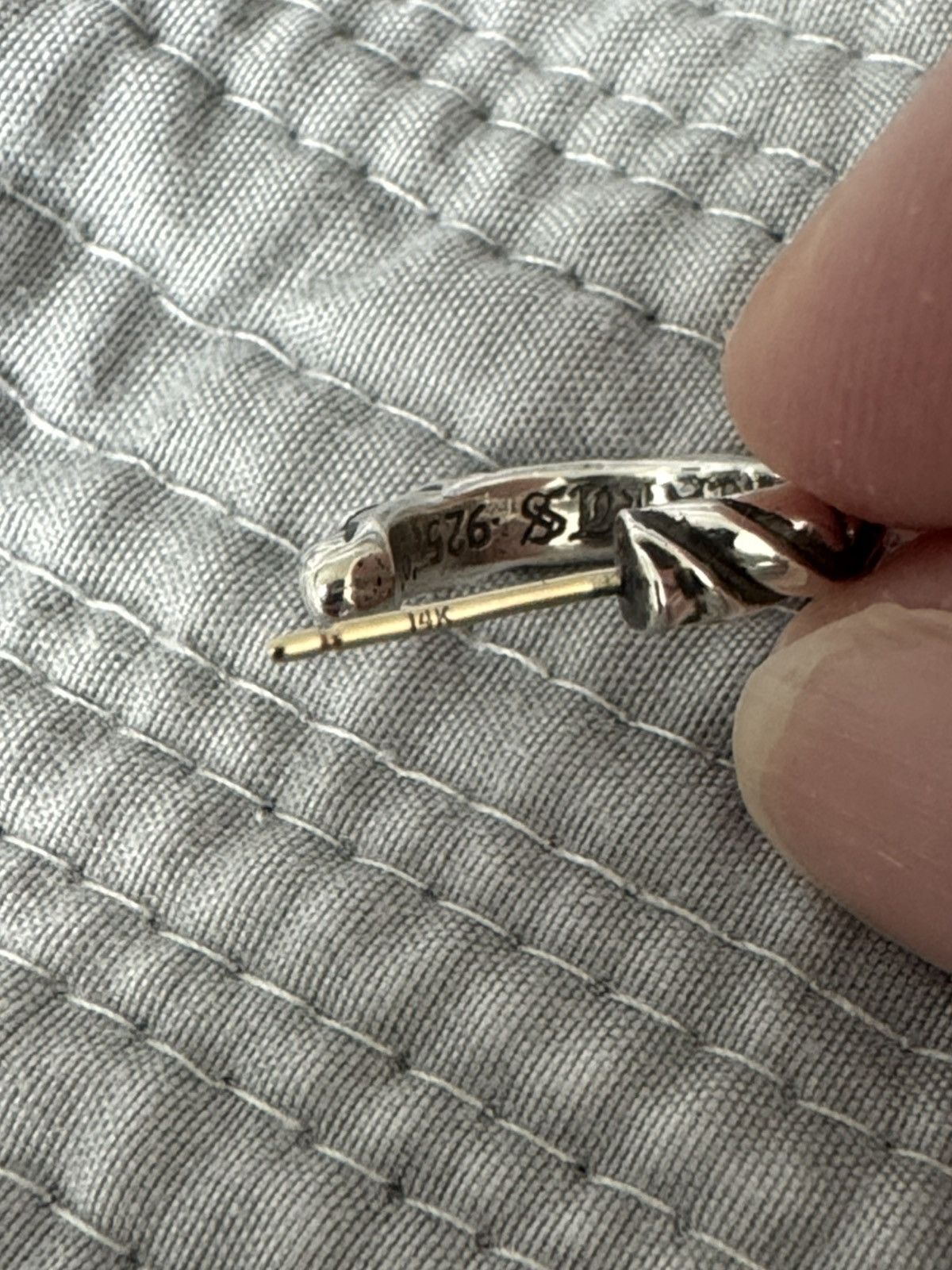 Chrome Hearts Chrome Hearts Silver Scroll Hoop Earring Size ONE SIZE - 7 Thumbnail