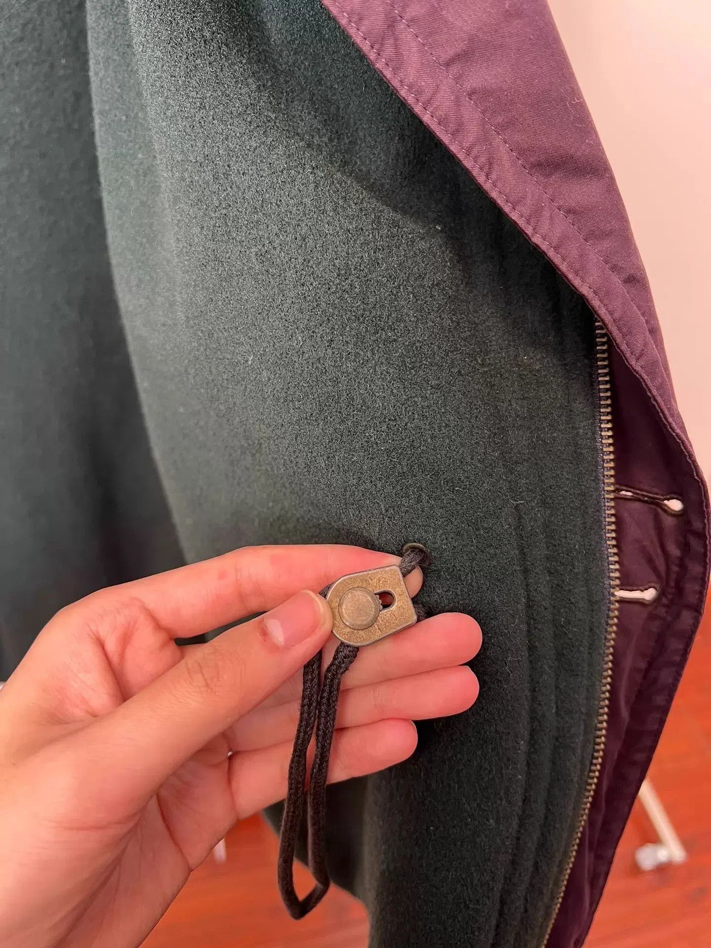 Burberry Purple Hooded Parka with Multiple Pockets. Size US XL / EU 56 / 4 - 8 Thumbnail