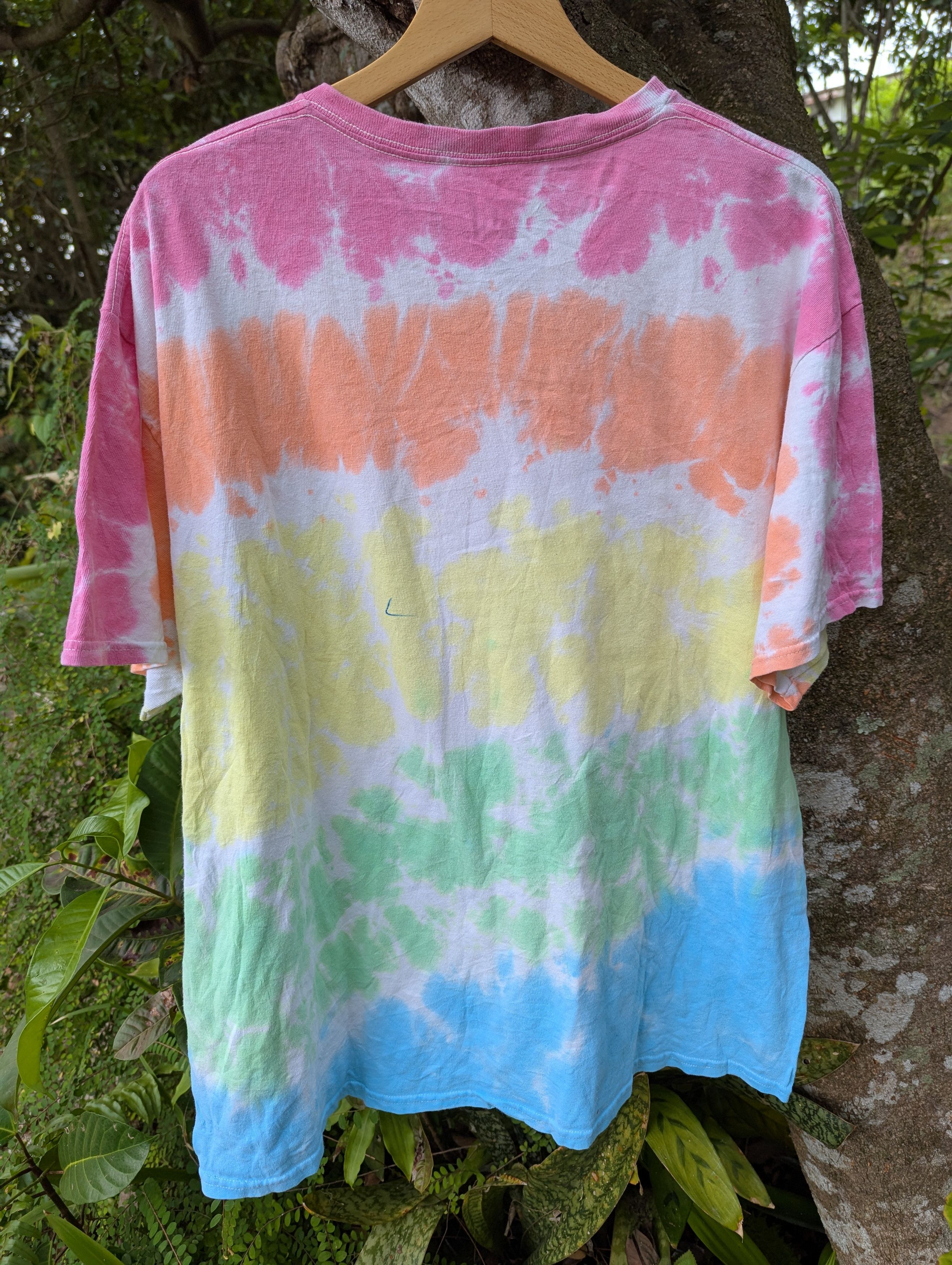 Band Tees Woodstock Liquid Blue Tie Dye 2016 Concert Music Tshirt Size US XL / EU 56 / 4 - 5 Thumbnail