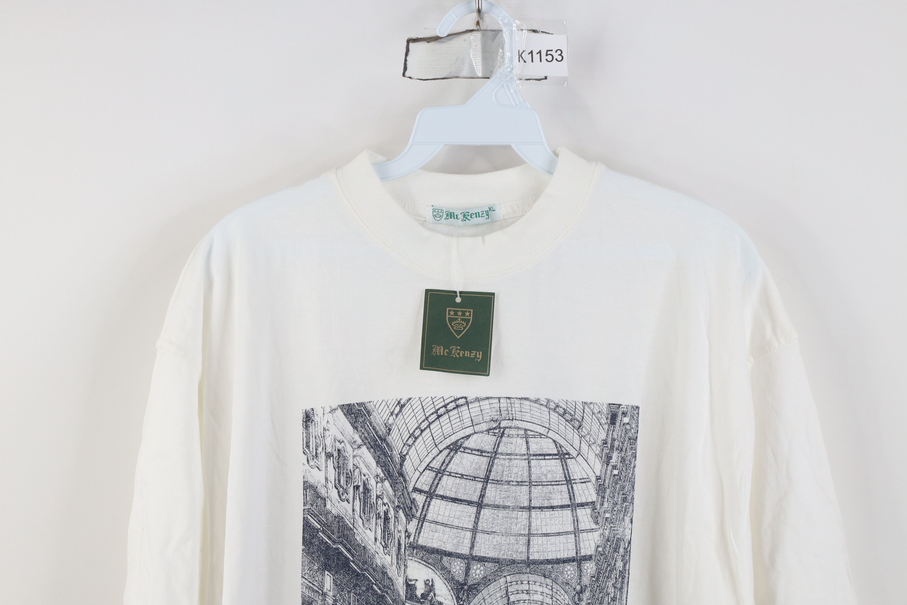 Vintage Deadstock Vintage 90s Streetwear Emanuele Italy T-Shirt Size US XL / EU 56 / 4 - 2 Thumbnail