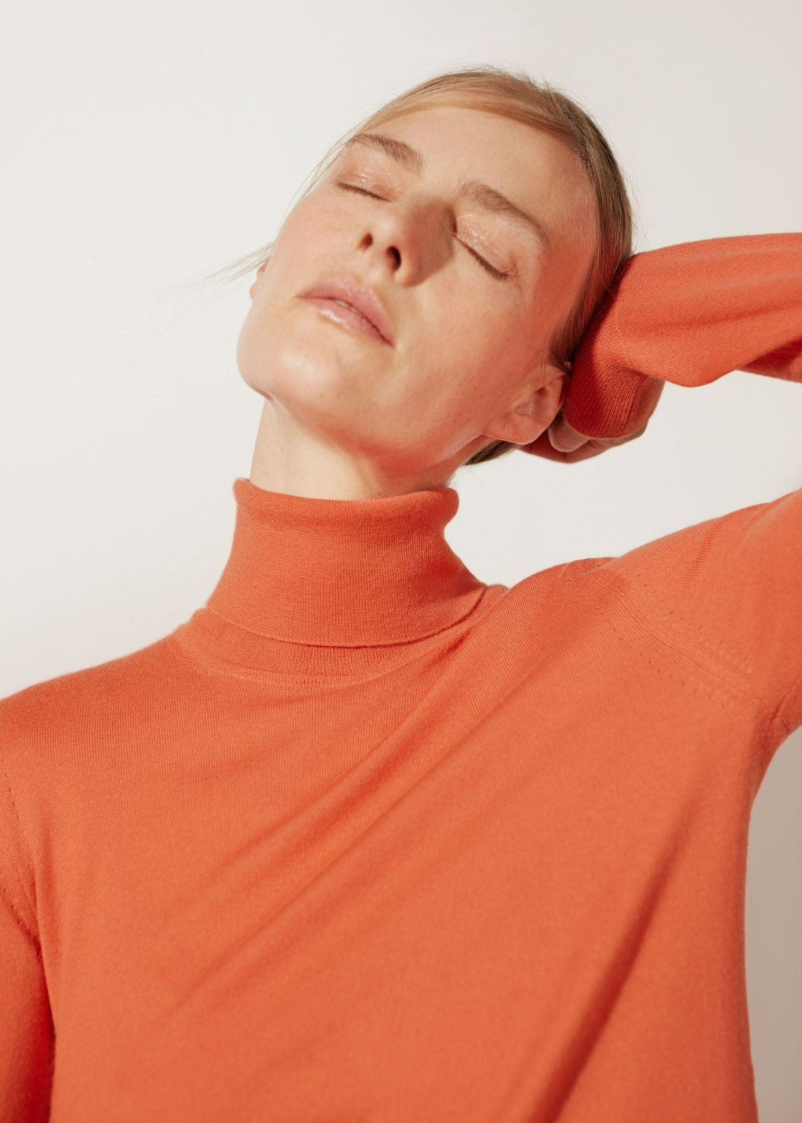 Loro Piana o1srvl11e0424 Sweater in Orange Size M / US 6-8 / IT 42-44 - 3 Thumbnail