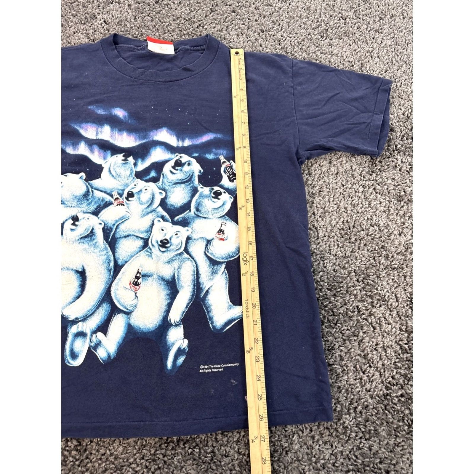 Vintage VINTAGE Coca Cola Polar Bears T-Shirt Men’s L Blue 90s USA Single Stitch Mens L Shirt Size US L / EU 52-54 / 3 - 2 Thumbnail