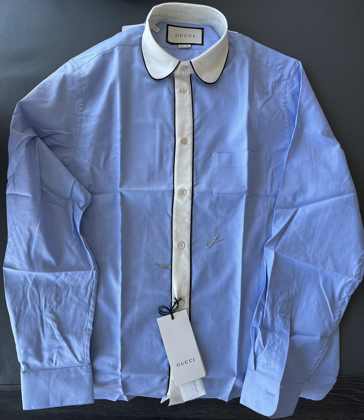 Gucci Rare Gucci Super Runway Oxford Ivory Shirt Brand New Size US L / EU 52-54 / 3 - 1 Thumbnail