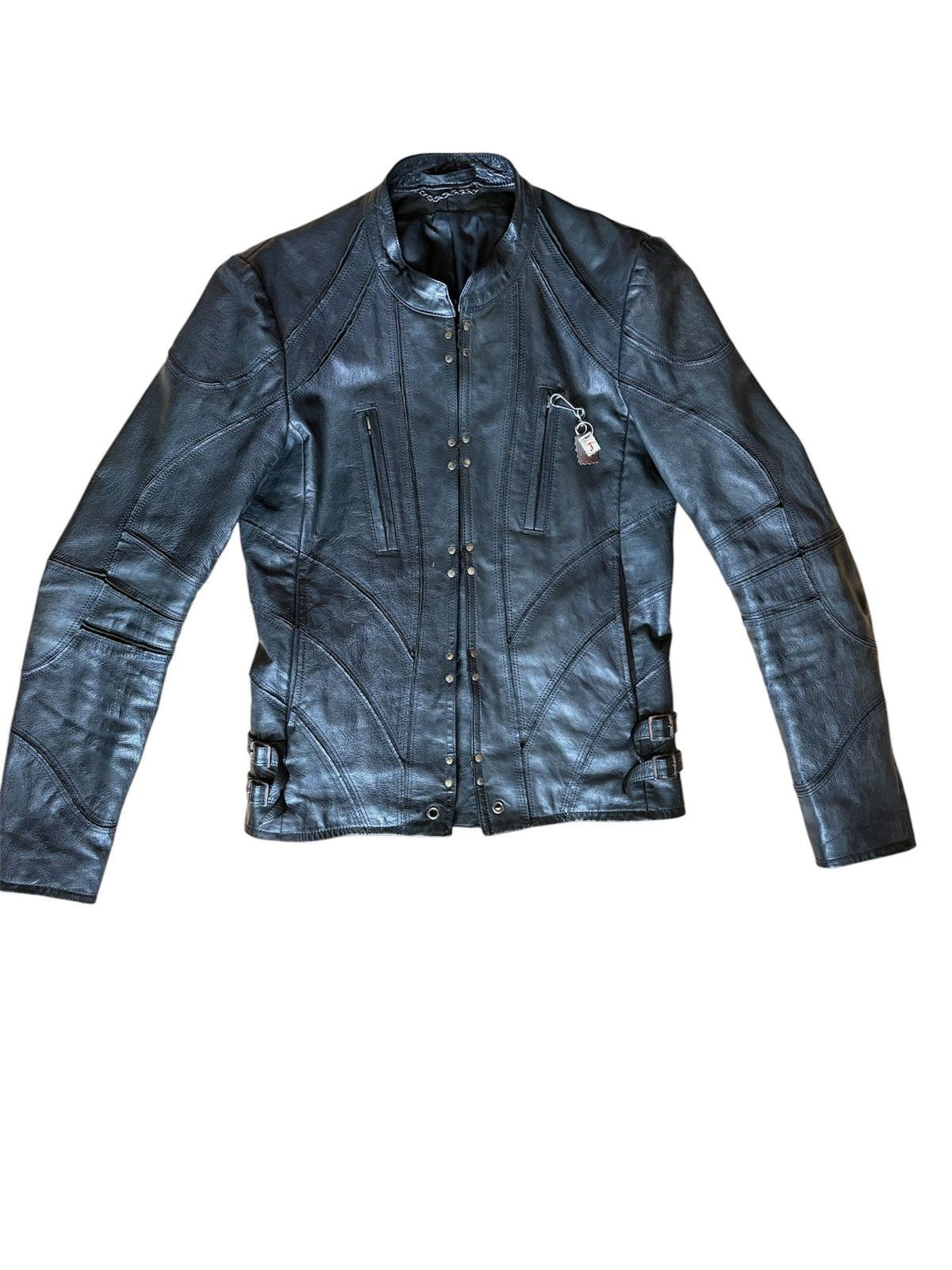 The Viridi-anne The Viridi-Anne Black Leather Jacket Archive Avant Garde Size US S / EU 44-46 / 1 - 1 Thumbnail