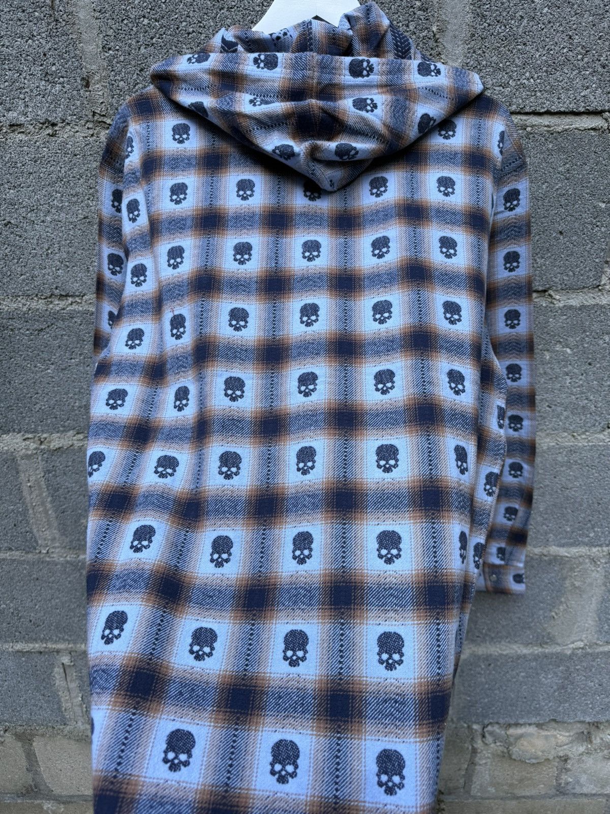 Number (N)ine × Supreme Supreme Number (N)ine Skull Hooded Flannel