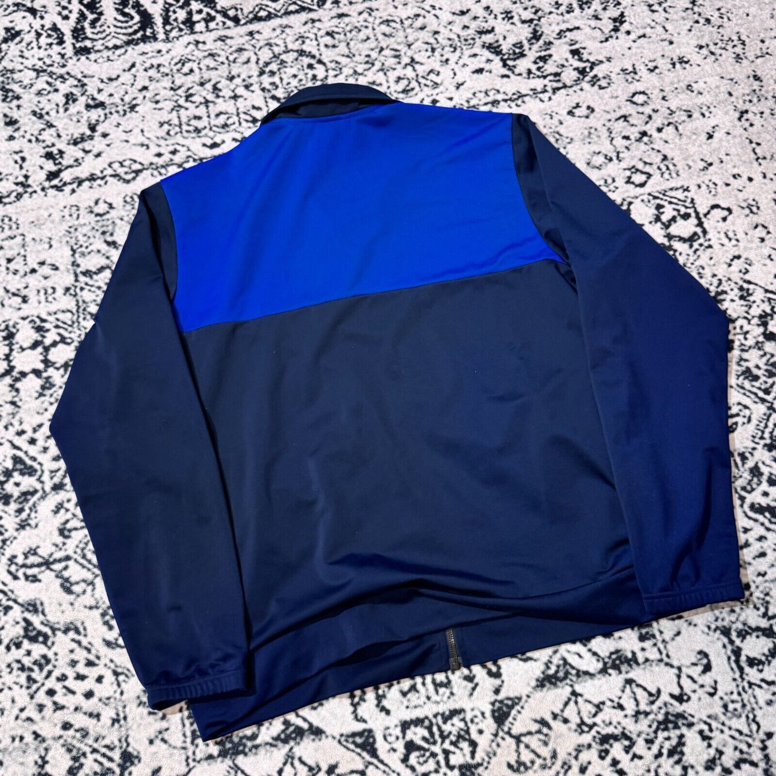 Adidas × Vintage Vintage Adidas Blue Black Polyester Tracksuit Jacket Size XL Size US XL / EU 56 / 4 - 14 Thumbnail