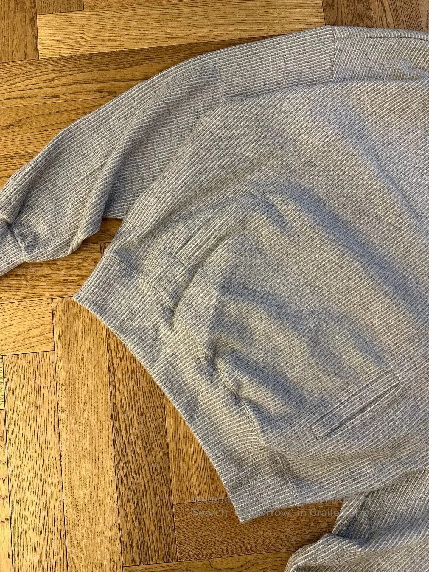 CLOSED Kanoh Made Light Gray Corduroy Hoodie. Size US M / EU 48-50 / 2 - 4 Thumbnail
