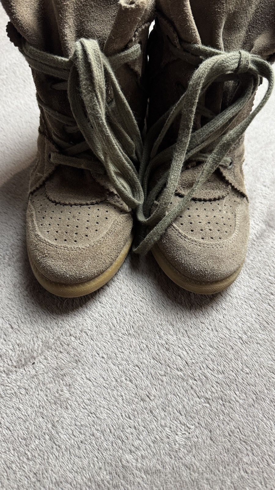 Isabel Marant Y2K Hi Top Wedge Suede Sneakers Bekket isabel marant style Size US 10 / IT 40 - 7 Thumbnail