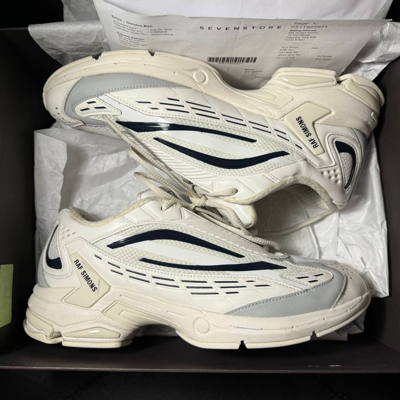 Raf Simons Raf Simons UltraSceptre Off-white / Light Grey / Navy Size US 11 / EU 44 - 9 Thumbnail