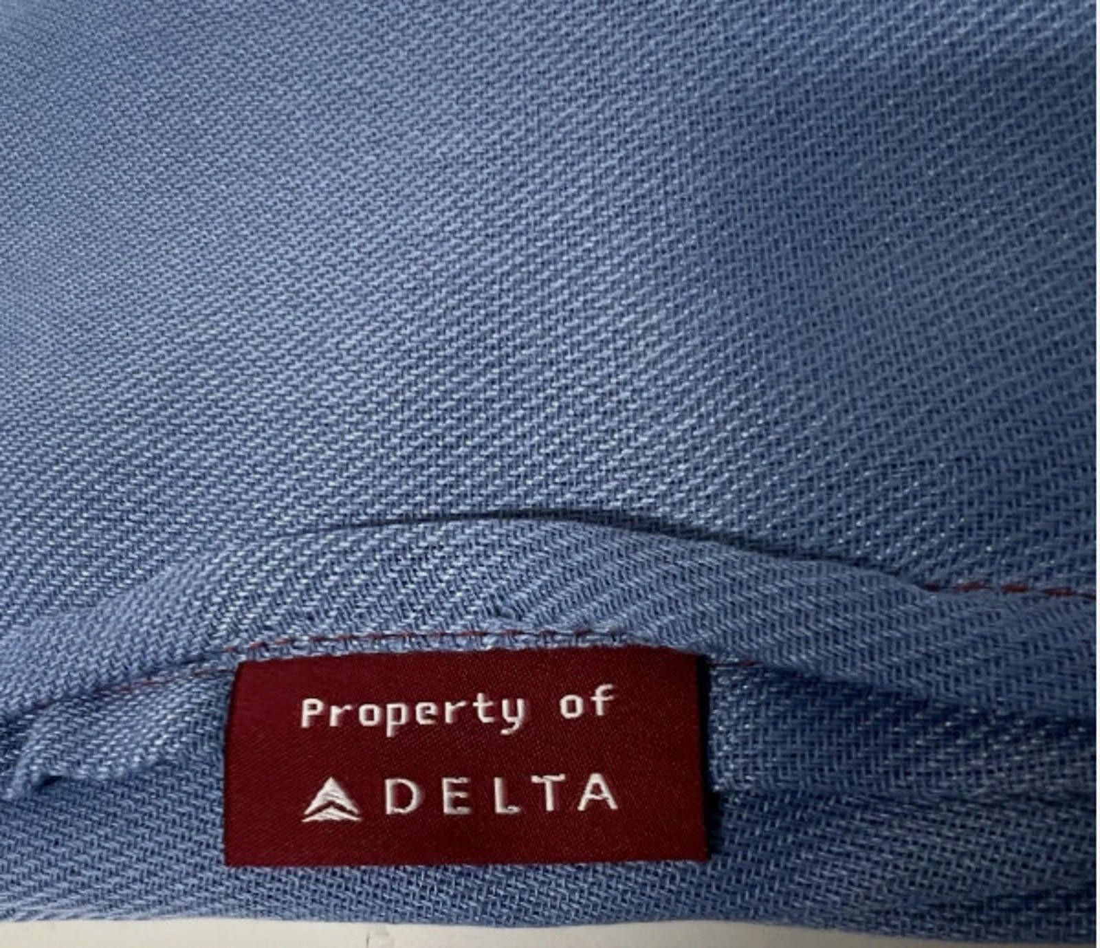 Other Delta Airlines Logo 2 Pack Blue First Class Blanket 60"x45" Size ONE SIZE - 3 Thumbnail