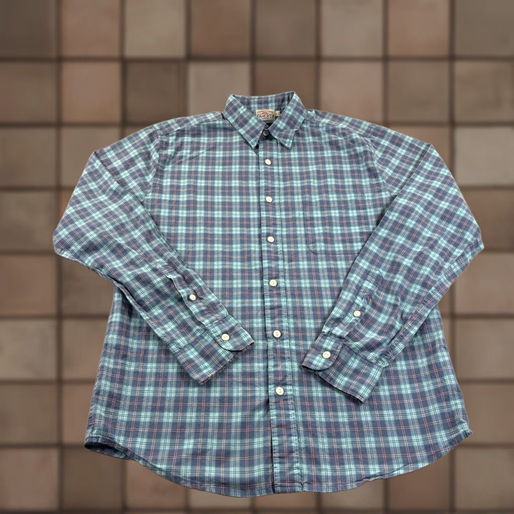 Faherty Faherty Movement Shirt Men Small Blue Plaid Button Up Casual Lightweight Stretch Size US S / EU 44-46 / 1 - 1 Thumbnail