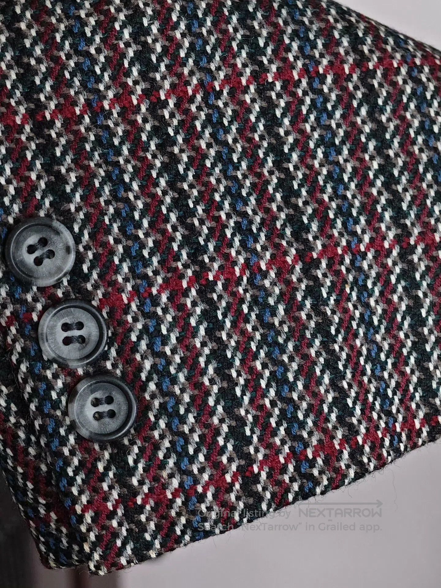 Johnstons Of Elgin Custom Wool Blend Check Blazer. Size US M / EU 48-50 / 2 - 4 Thumbnail