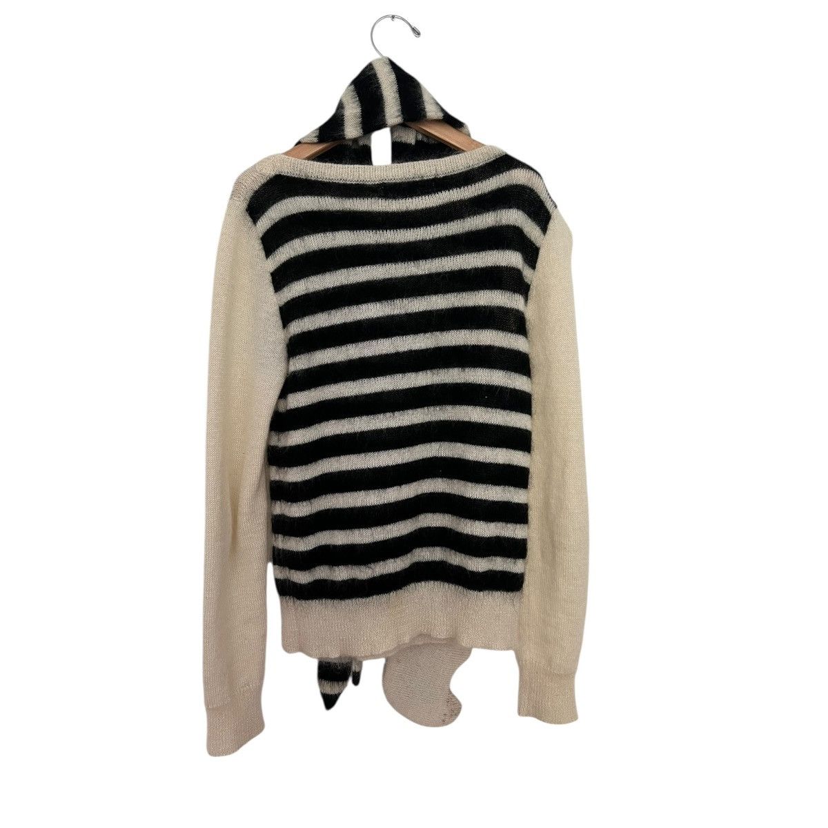Designer Jane marple cat scarf knit sweater Size US S / EU 44-46 / 1 - 2 Thumbnail