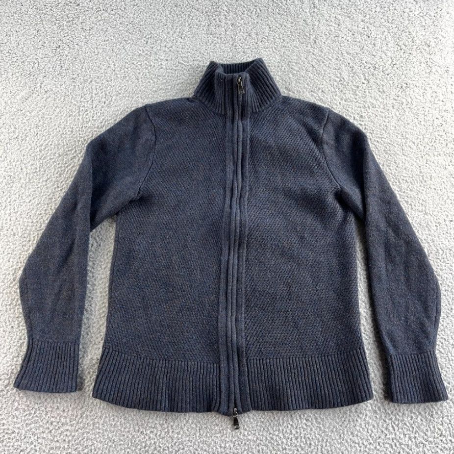 Banana Republic VINTAGE Banana Republic Sweater Womens Medium Blue Cardigan Merino Wool Blend Chunky Size M / US 6-8 / IT 42-44 - 2 Thumbnail