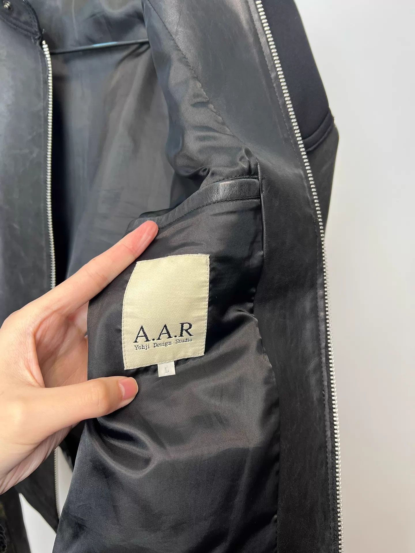 Yohji Yamamoto Yohji Yamamoto AAR Calf Leather Biker Scimitar Balenciaga Size US L / EU 52-54 / 3 - 8 Thumbnail