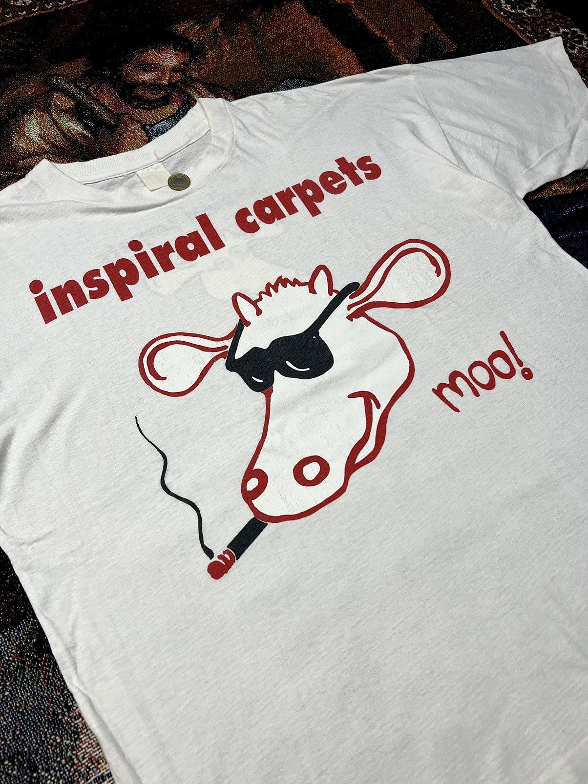 Vintage Rare Inspiral Carpets by Helter Skelter Tee Size US XL / EU 56 / 4 - 2 Thumbnail