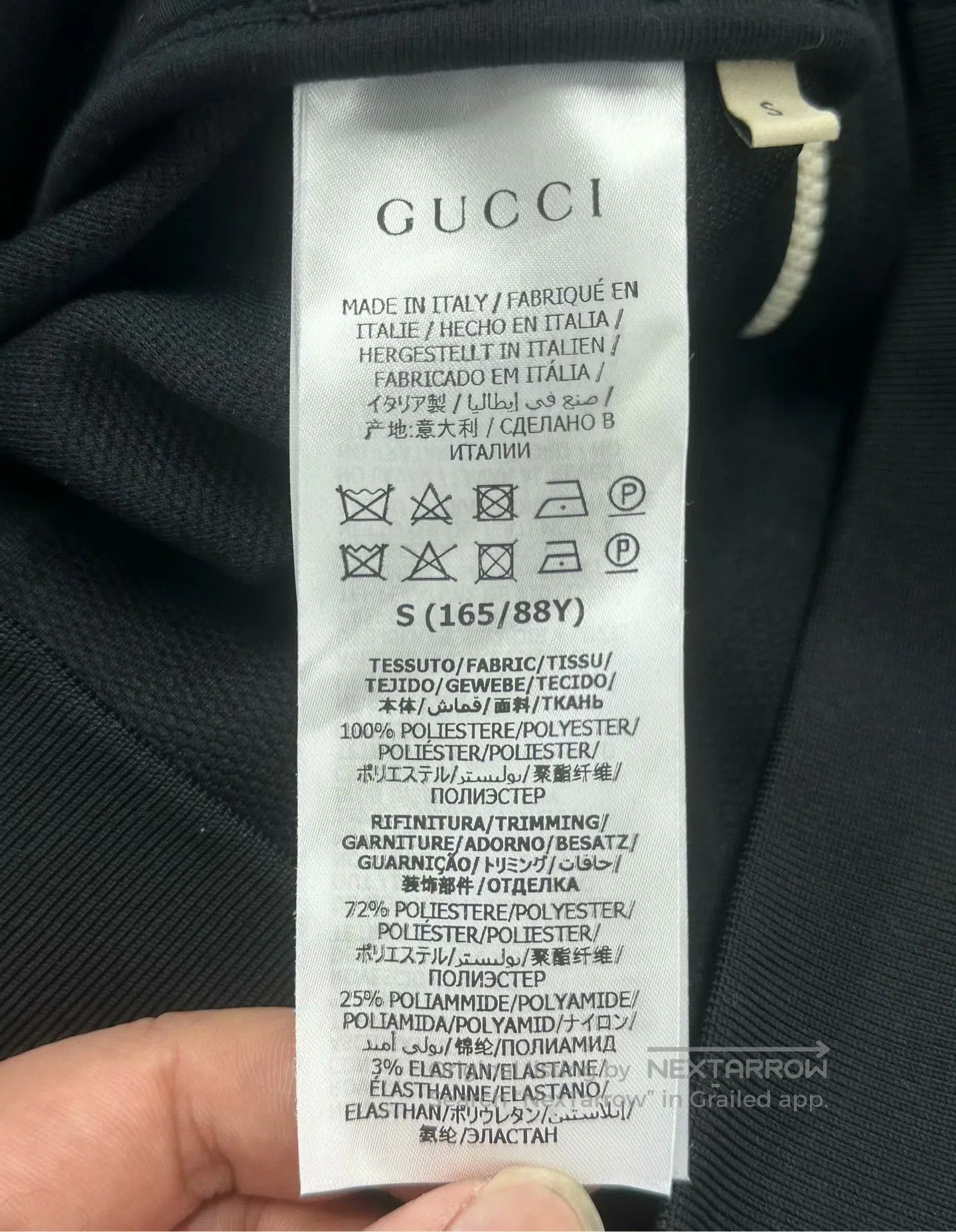 Gucci Guicci Black Hidden Pattern Full Print Logo Zip-Up Hooded Size US S / EU 44-46 / 1 - 4 Thumbnail