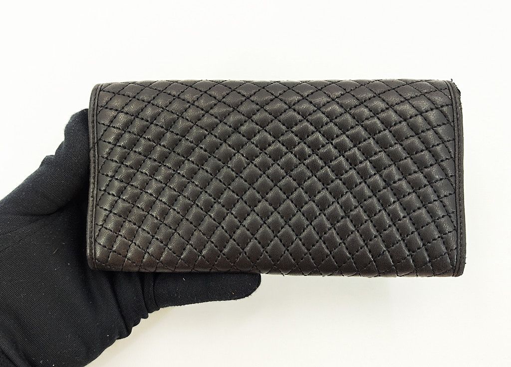 Bally BALLY full leather quilted long wallet vintage Size ONE SIZE - 7 Thumbnail