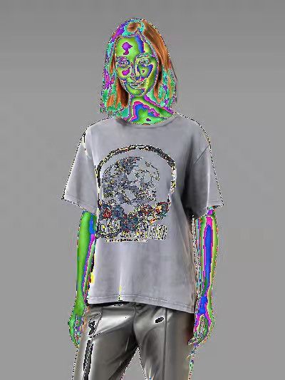 The Kooples The KOOPLES Garment Dyed Washed Gray/Black T-Shirt Size M / US 6-8 / IT 42-44 - 14 Thumbnail