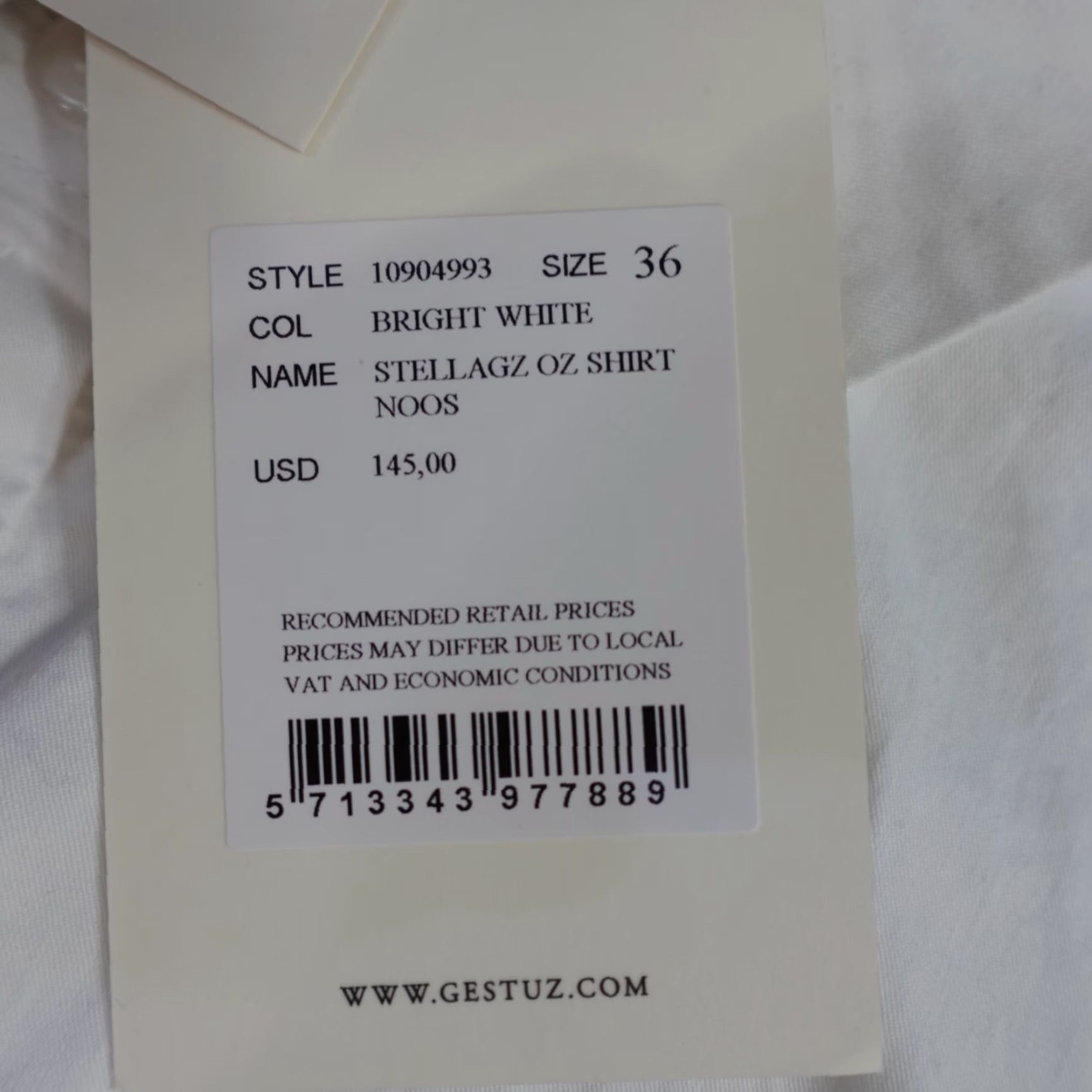 Gestuz Gestuz Womens Shirt S White Cotton Button-Up Casual Party/Cocktail 36/XS S Regular Womens Size S / US 4 / IT 40 - 5 Thumbnail
