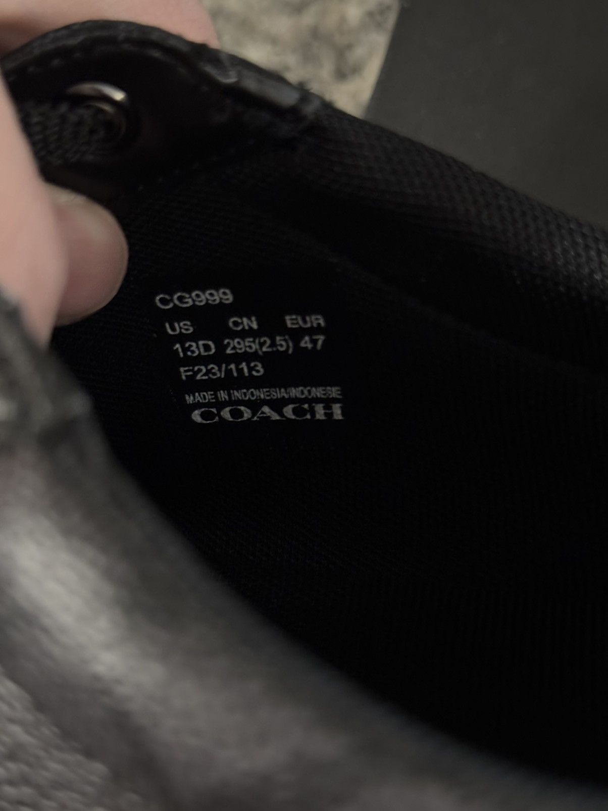 Coach Coach Lowline Low Top Sneaker Signature Black Size 13US Size US 13 / EU 46 - 12 Thumbnail